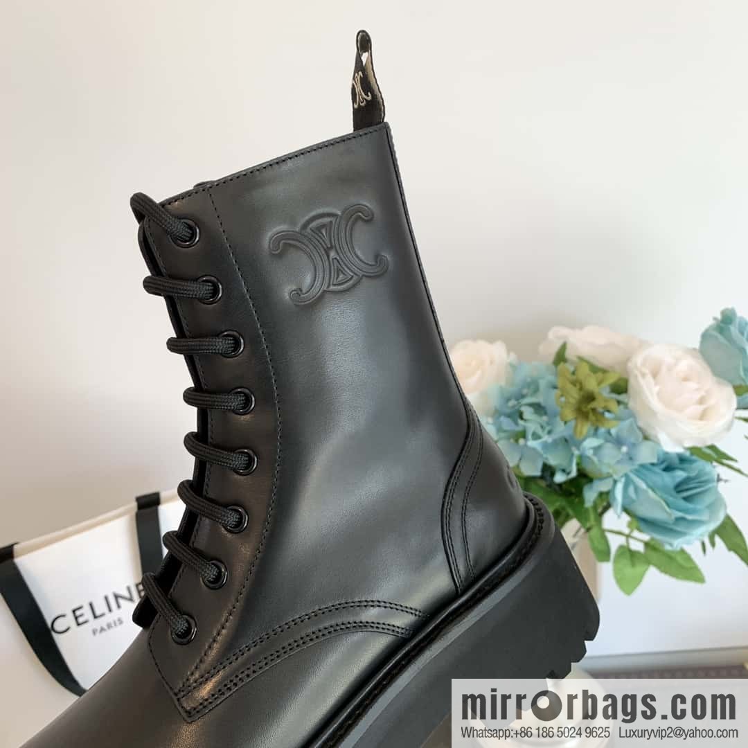 CELINE Platform Martin Boots