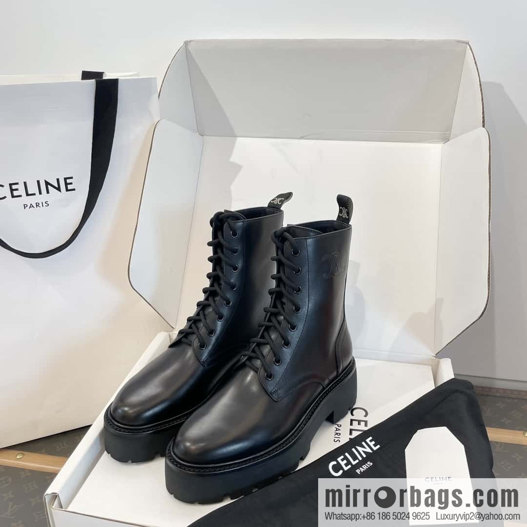 CELINE Platform Martin Boots