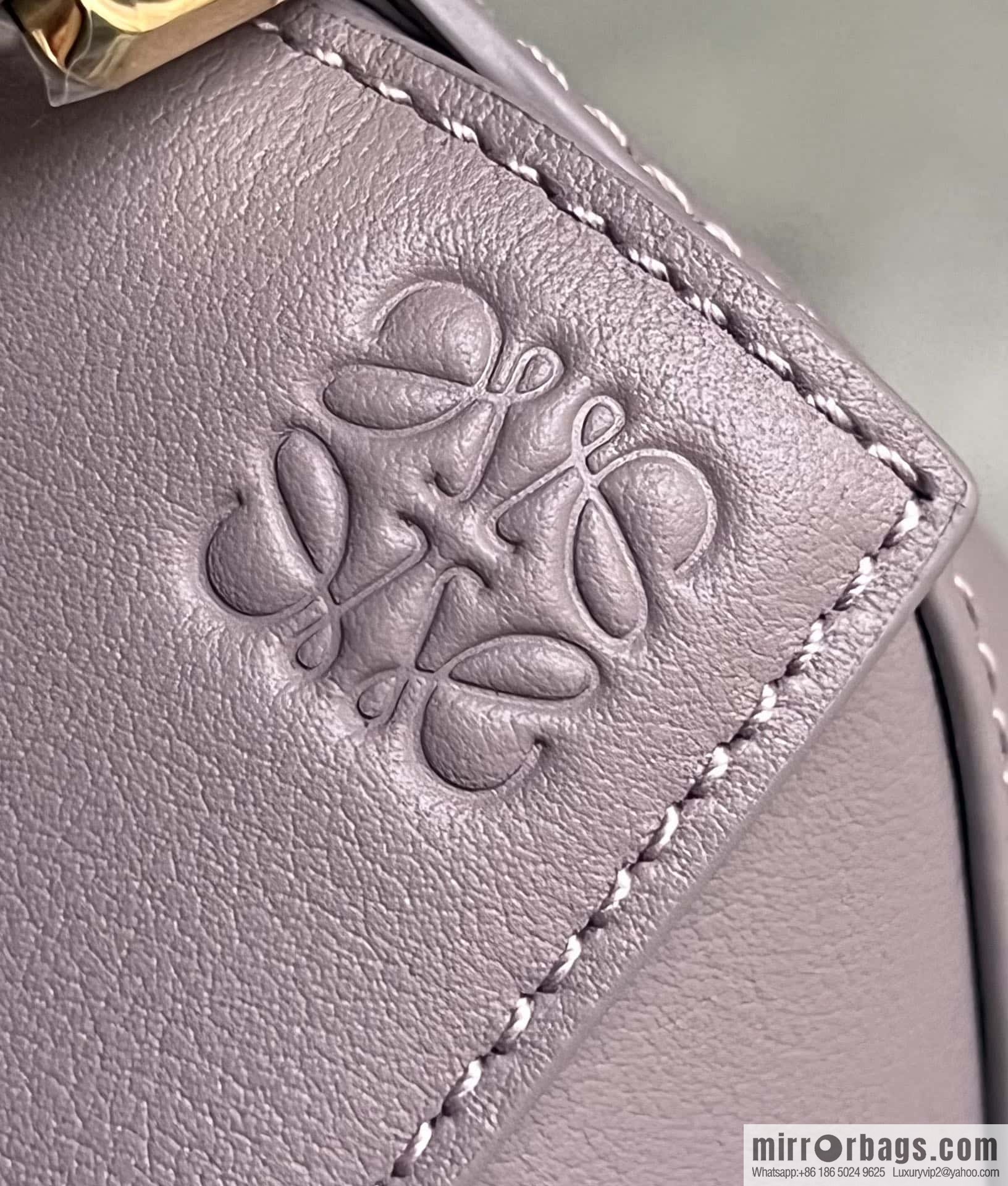 LOEWE puzzle geometric bag 18cm taro purple 0680