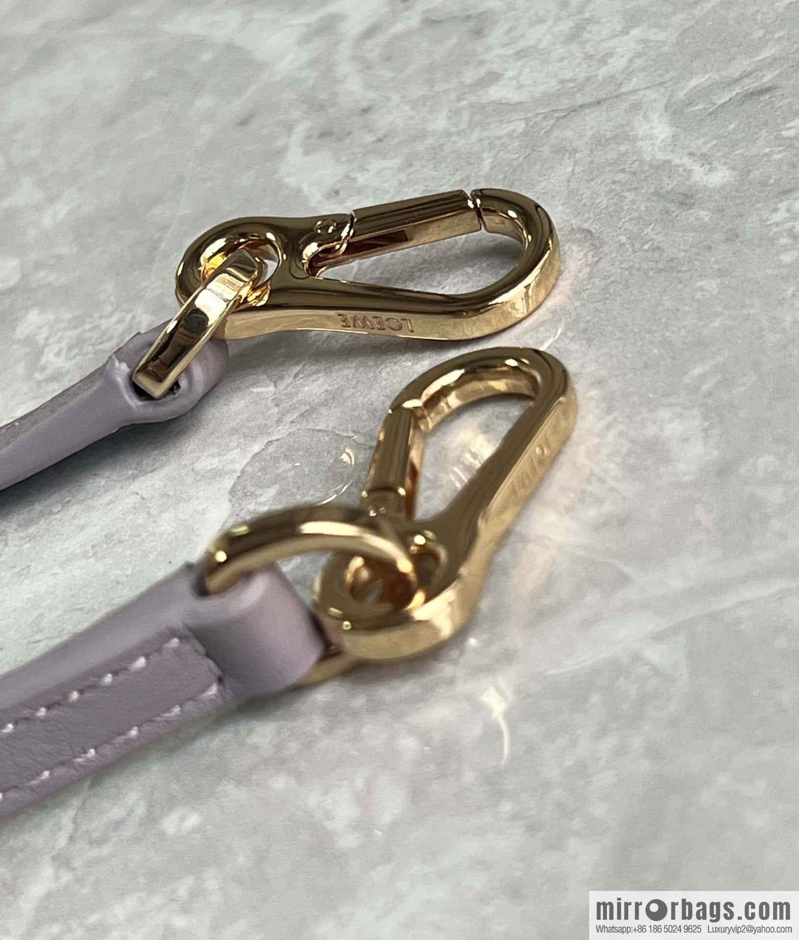LOEWE puzzle geometric bag 18cm taro purple 0680