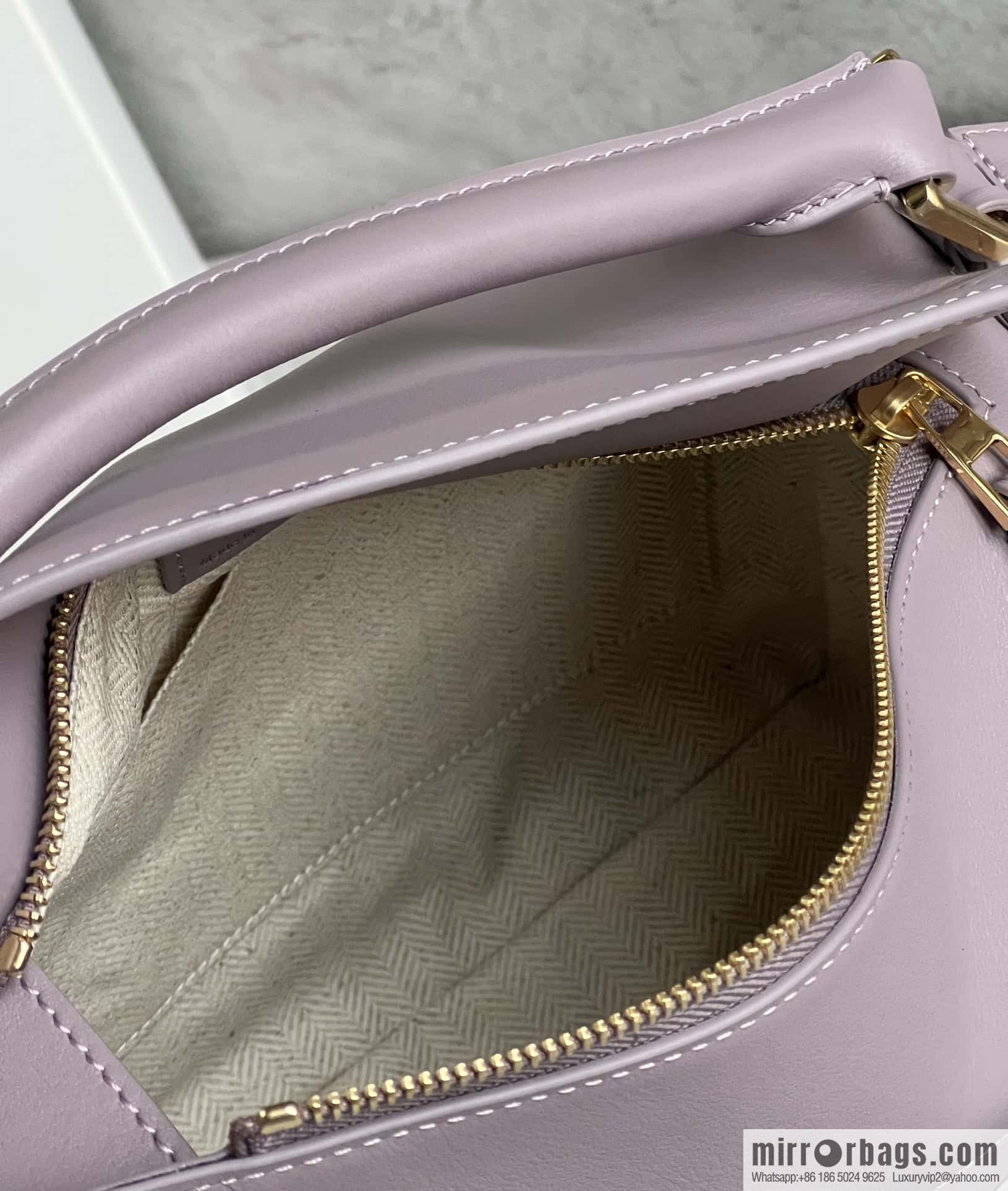 LOEWE puzzle geometric bag 24cm taro purple 0681
