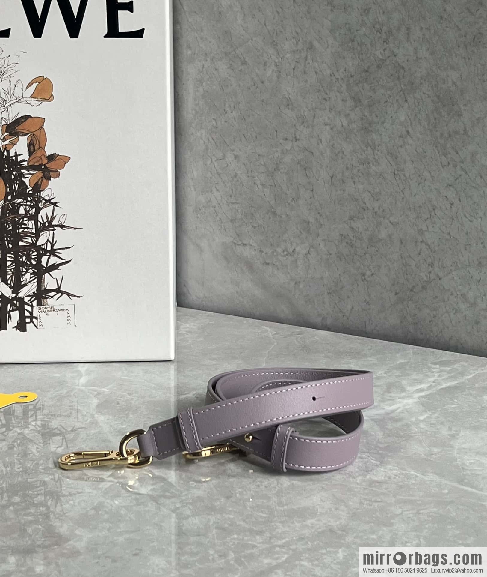 LOEWE puzzle geometric bag 24cm taro purple 0681
