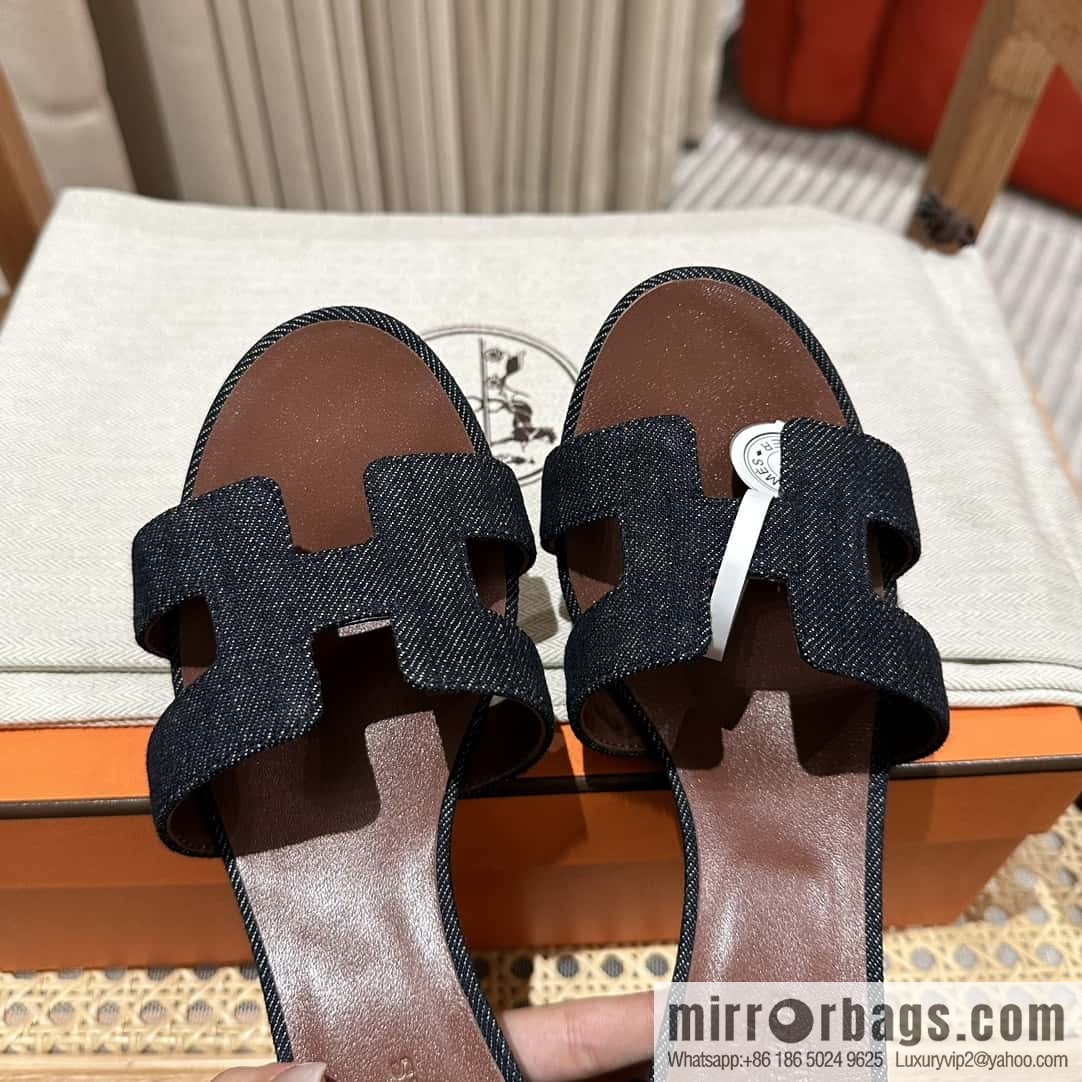 Hermès' latest denim high heels