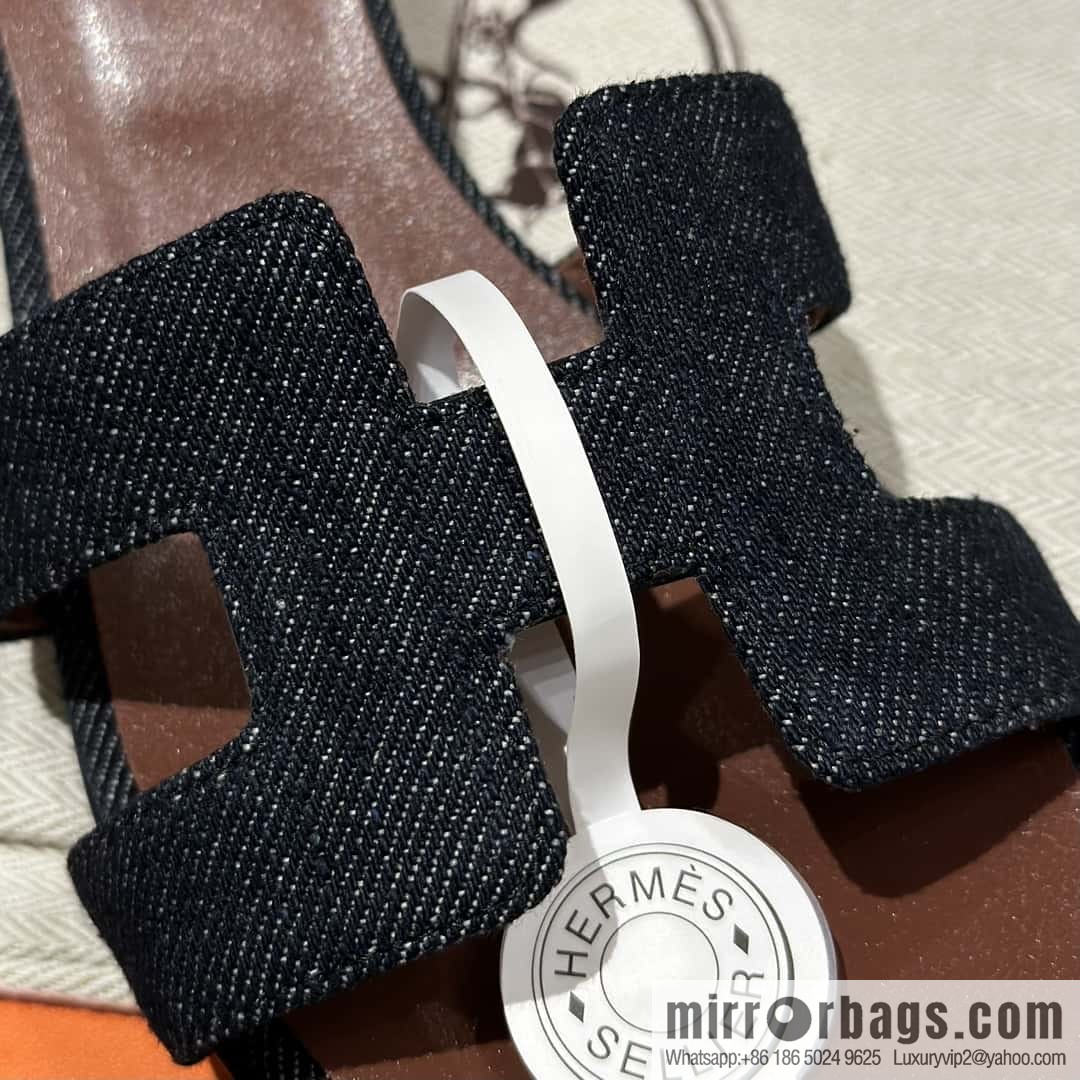 Hermès' latest denim high heels