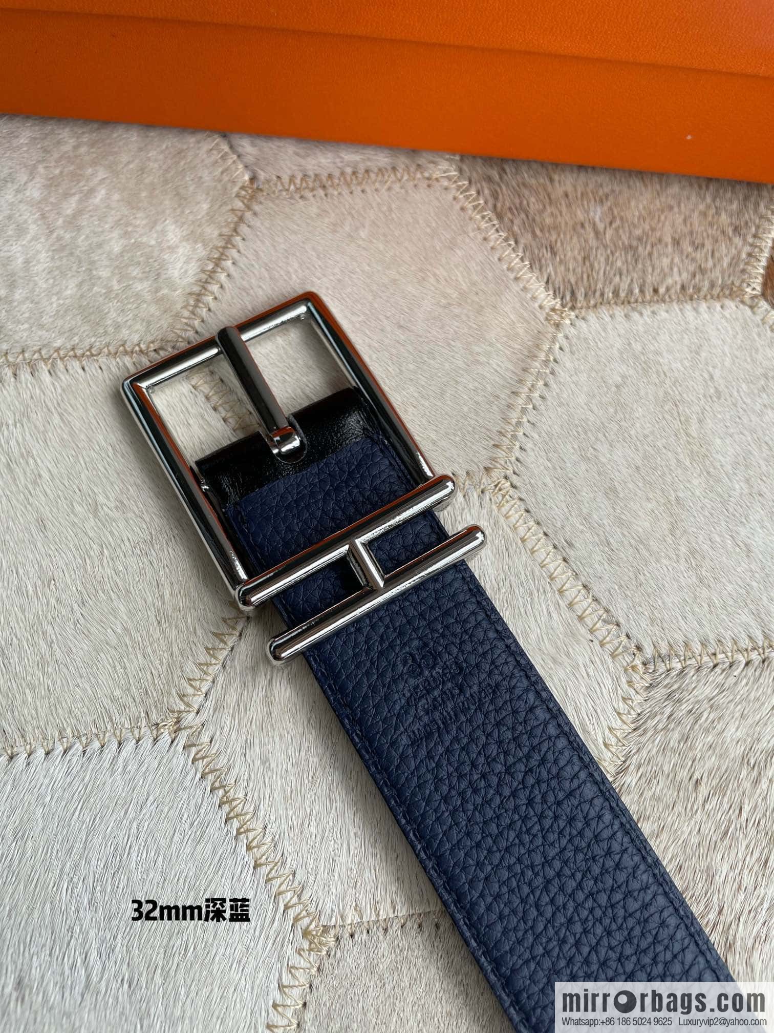 Hermes Nathan 32 PVD Double Sided Belt Belt