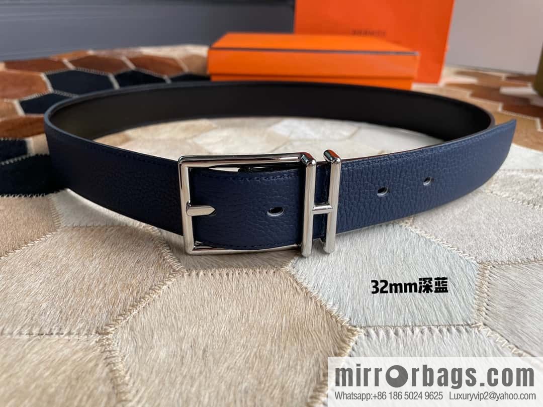 Hermes Nathan 32 PVD Double Sided Belt Belt