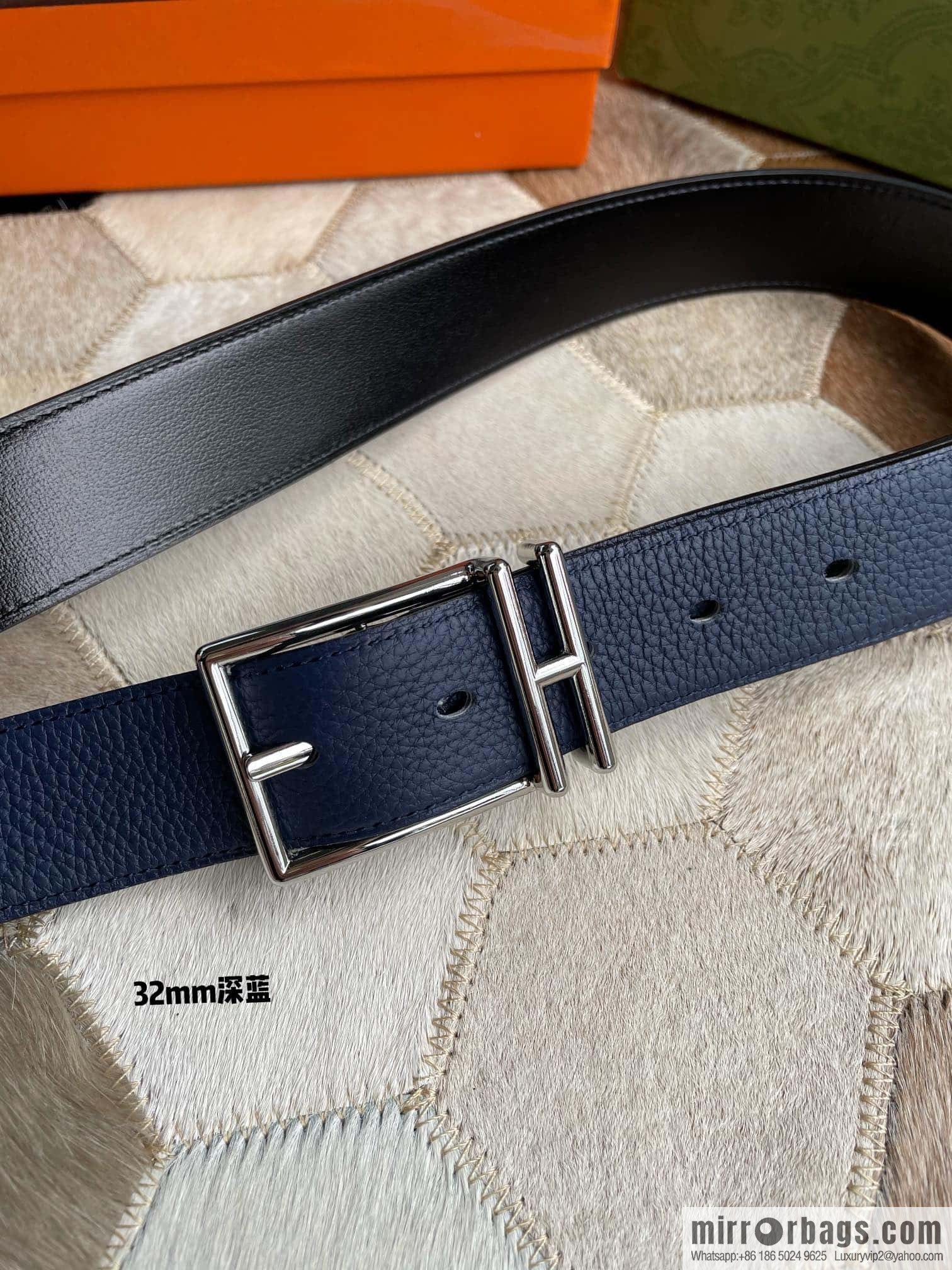 Hermes Nathan 32 PVD Double Sided Belt Belt