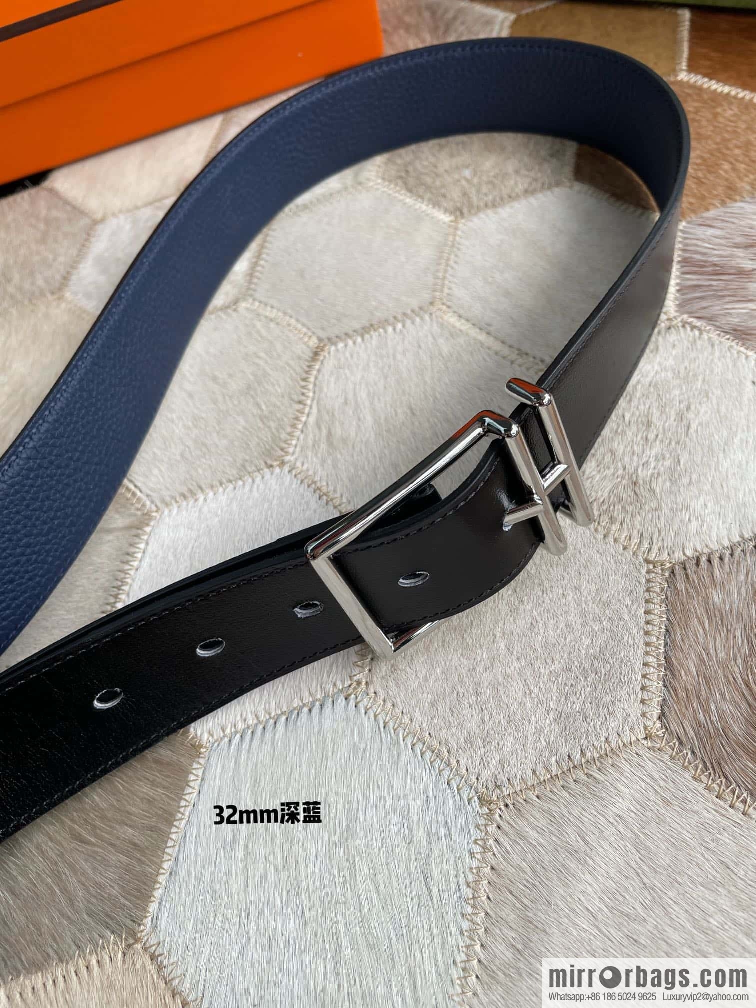 Hermes Nathan 32 PVD Double Sided Belt Belt