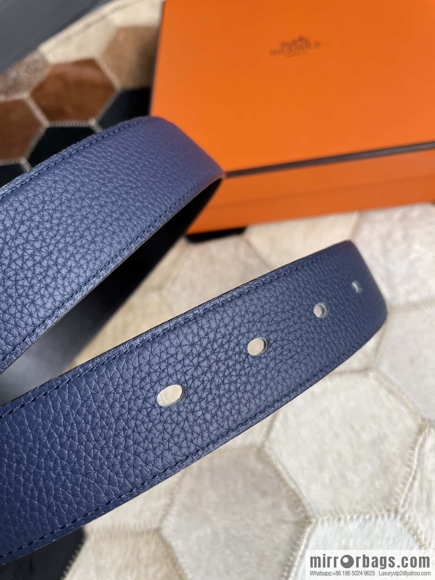 Hermes Nathan 32 PVD Double Sided Belt Belt