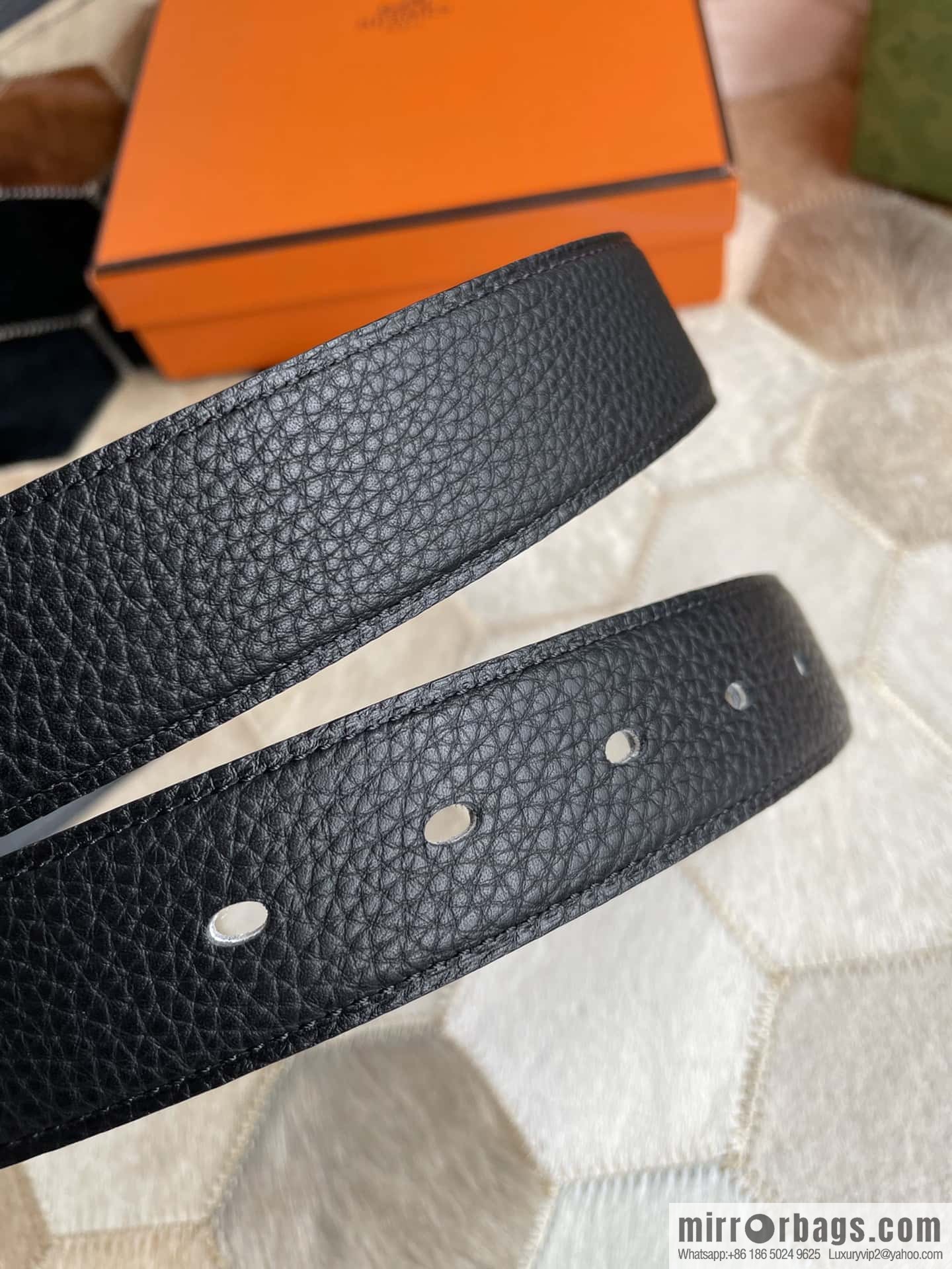Hermes Nathan 32 PVD Double Sided Belt Belt