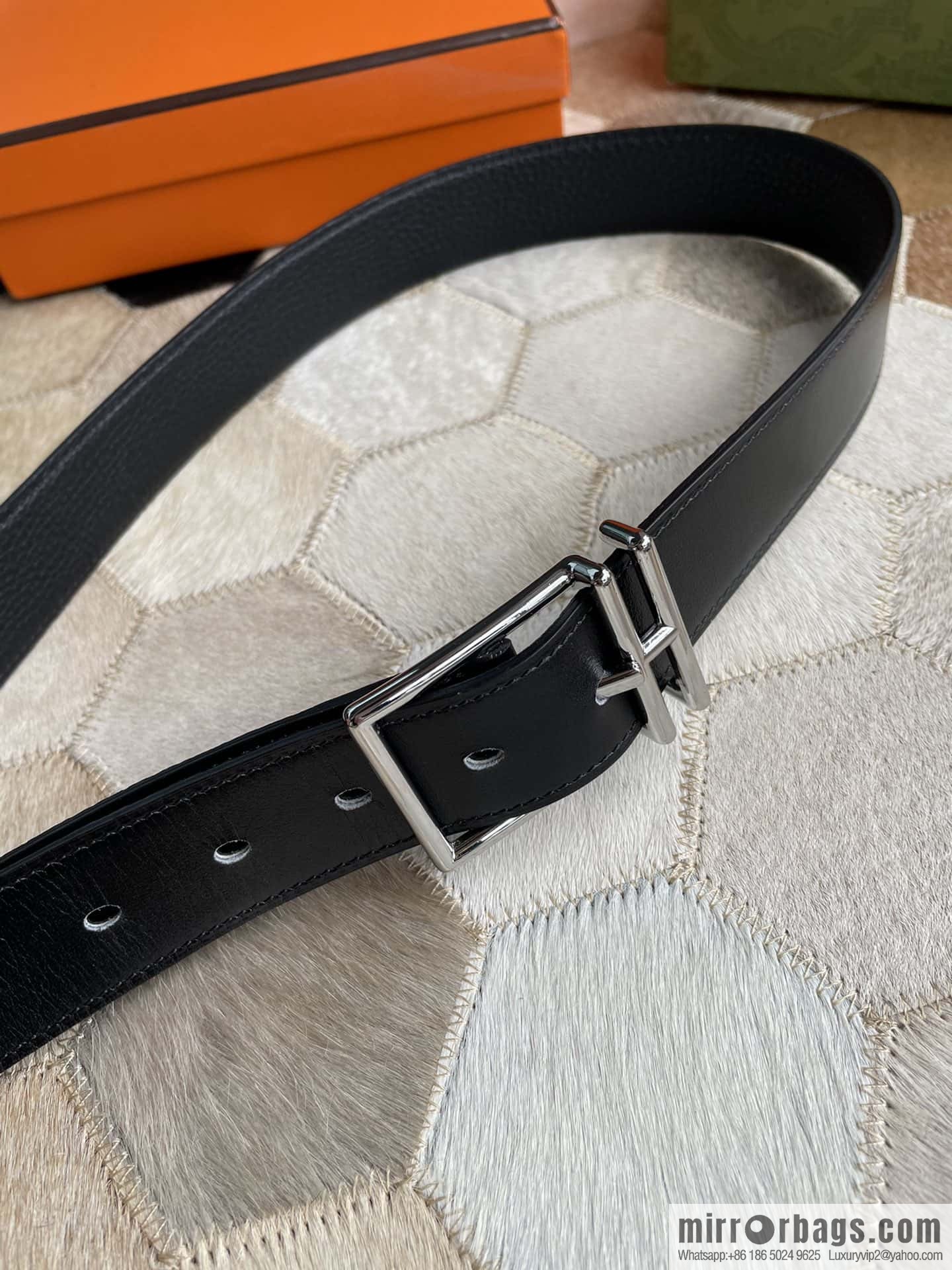 Hermes Nathan 32 PVD Double Sided Belt Belt
