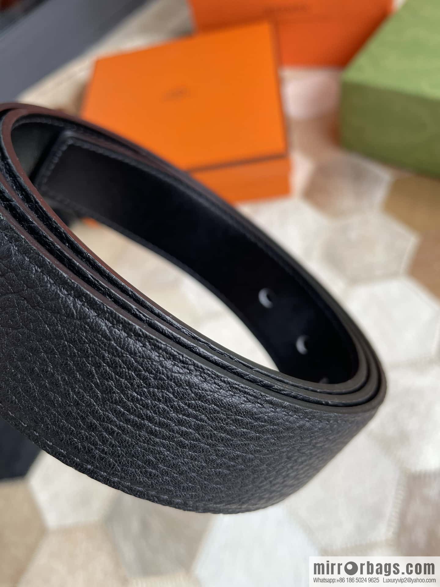 Hermes Nathan 32 PVD Double Sided Belt Belt