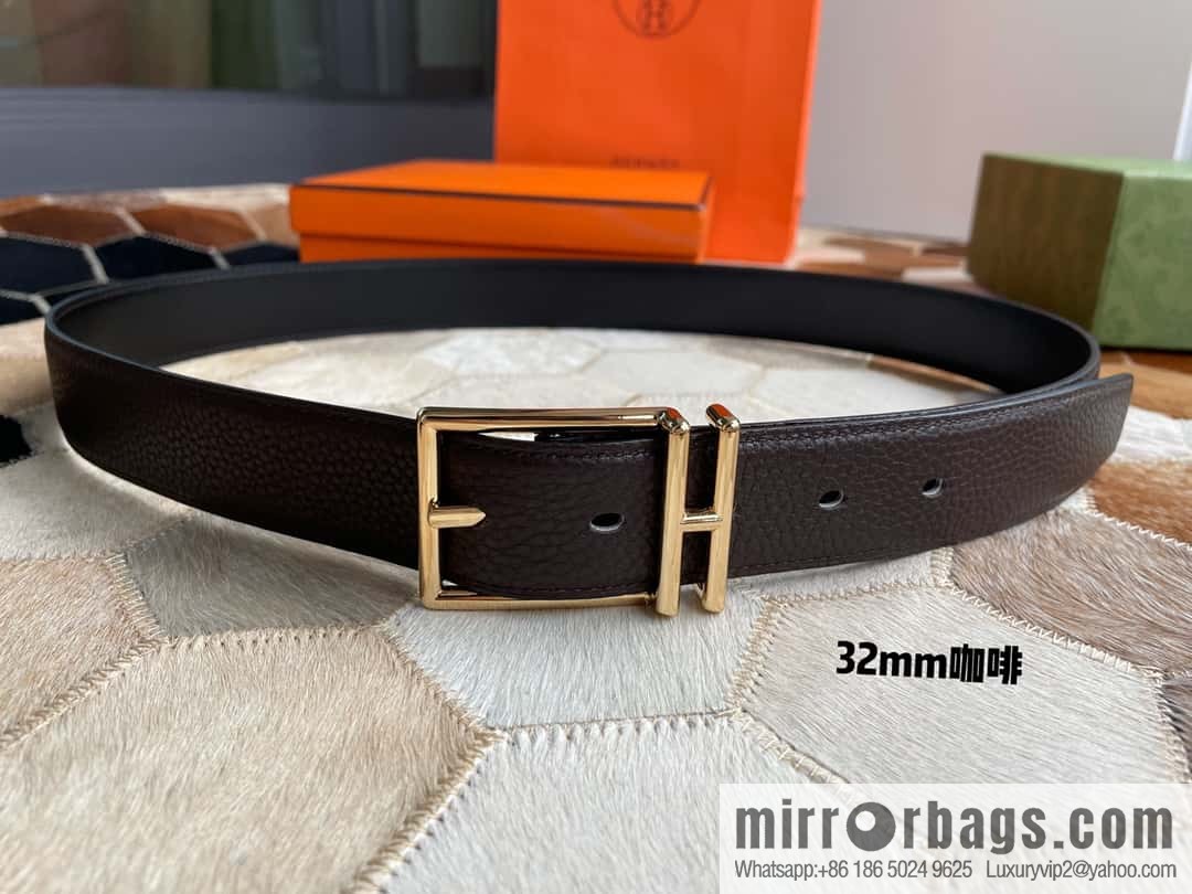 Hermes Nathan 32 PVD Double Sided Belt Belt
