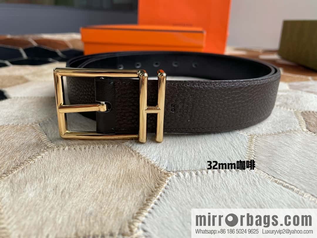 Hermes Nathan 32 PVD Double Sided Belt Belt