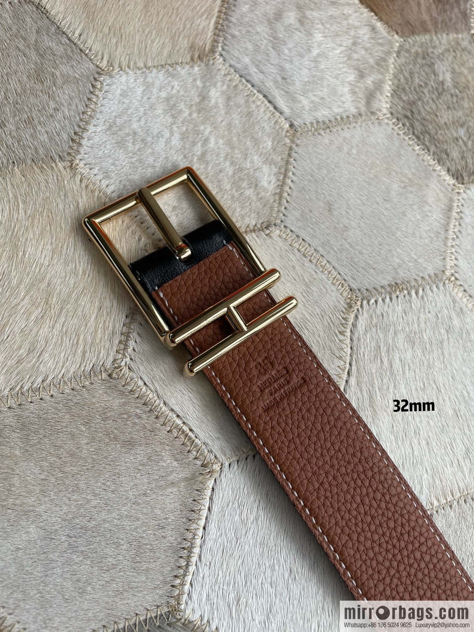 Hermes Nathan 32 PVD Double Sided Belt Belt