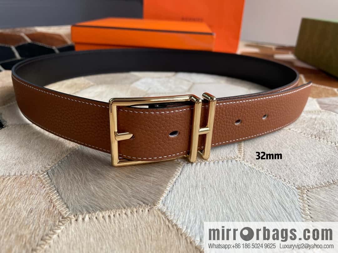 Hermes Nathan 32 PVD Double Sided Belt Belt