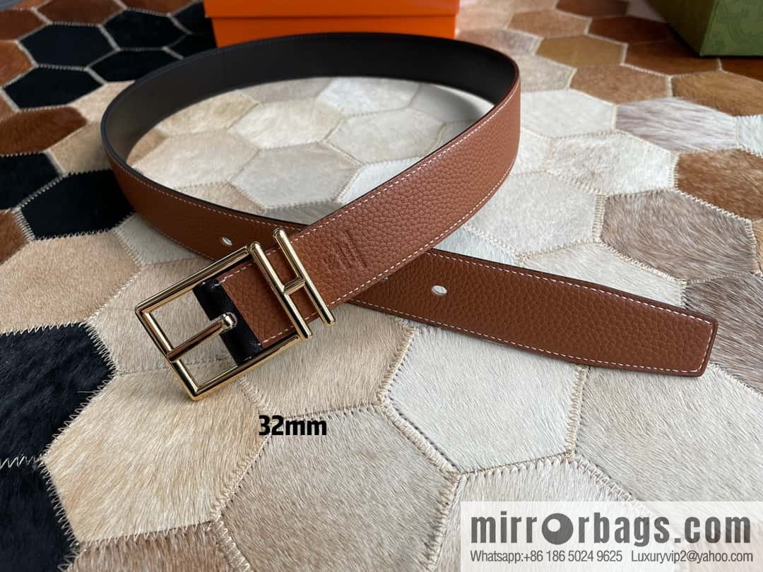Hermes Nathan 32 PVD Double Sided Belt Belt