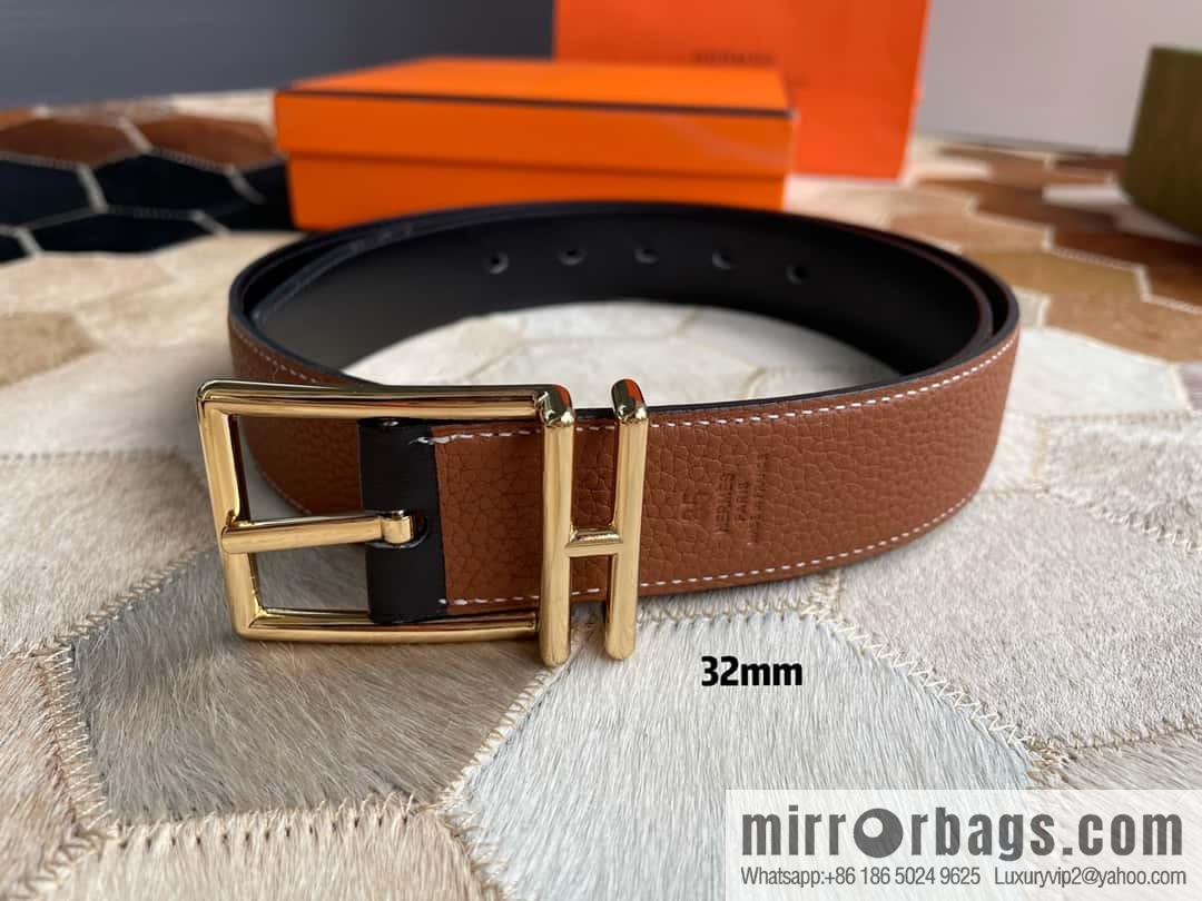 Hermes Nathan 32 PVD Double Sided Belt Belt
