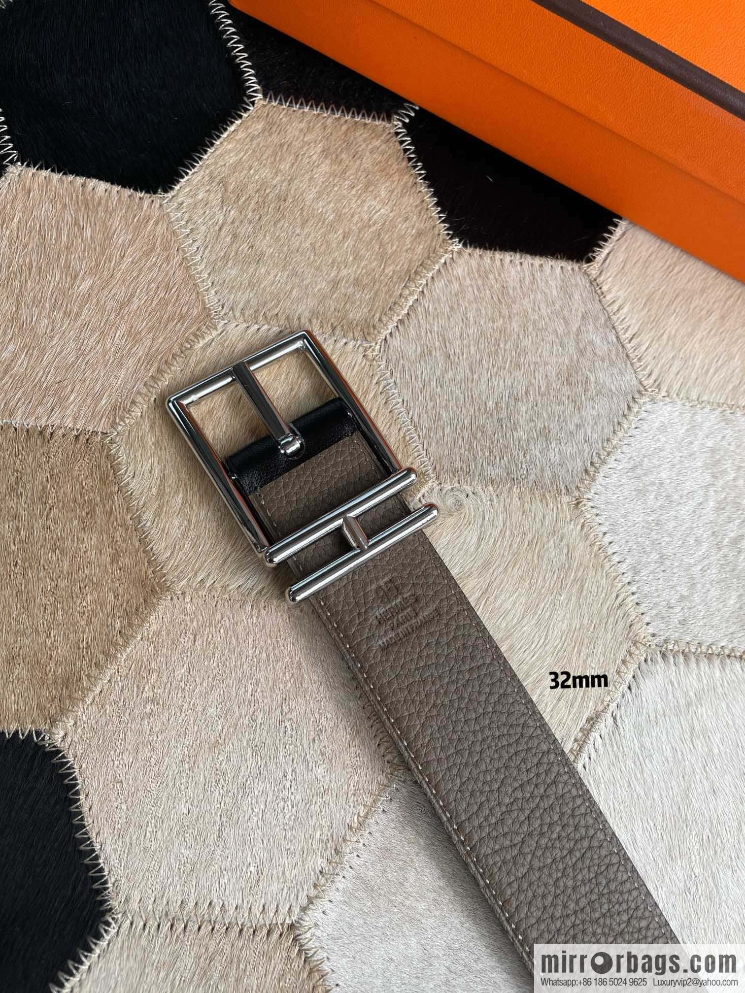 Hermes Nathan 32 PVD Double Sided Belt Belt