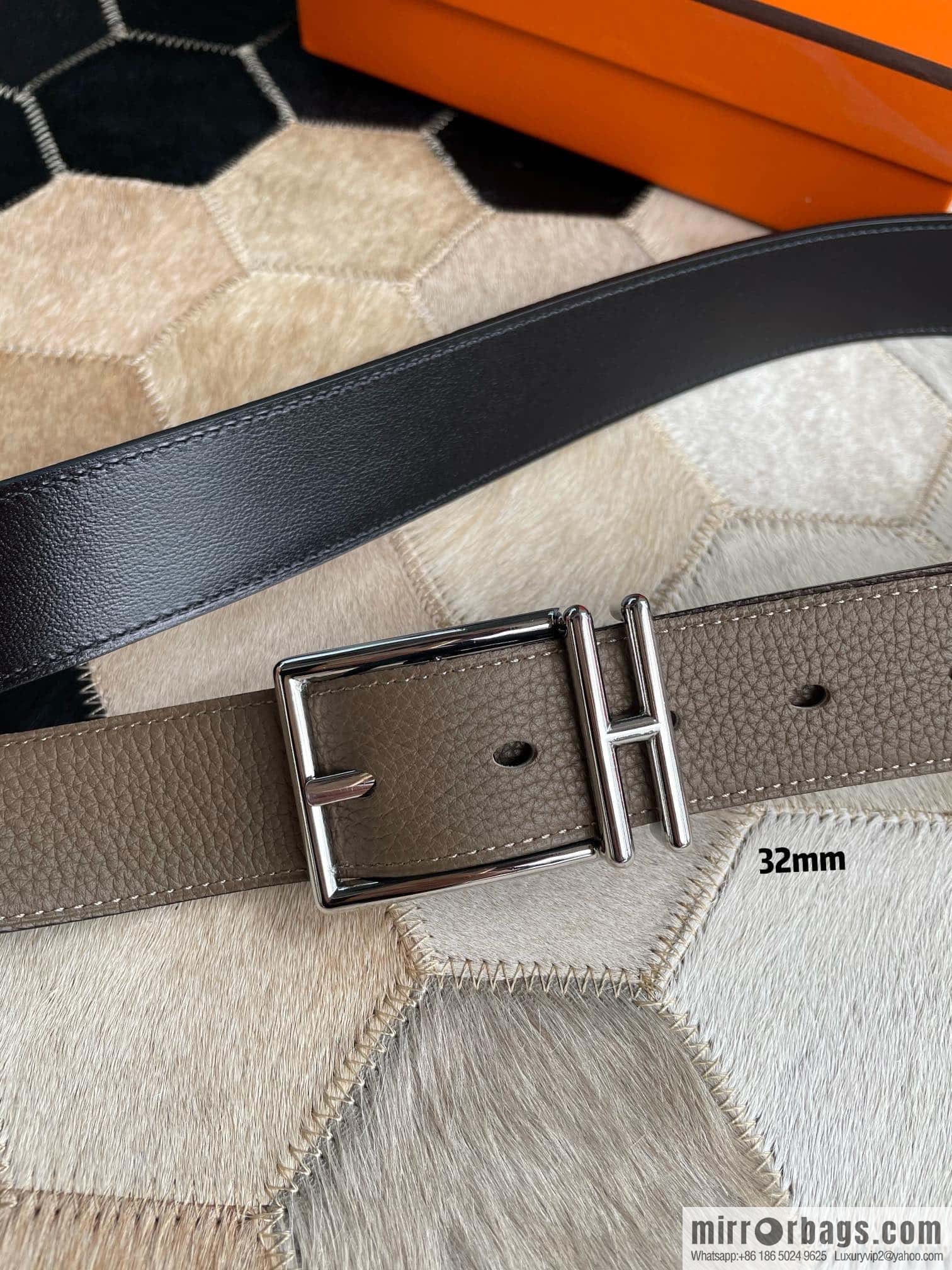 Hermes Nathan 32 PVD Double Sided Belt Belt
