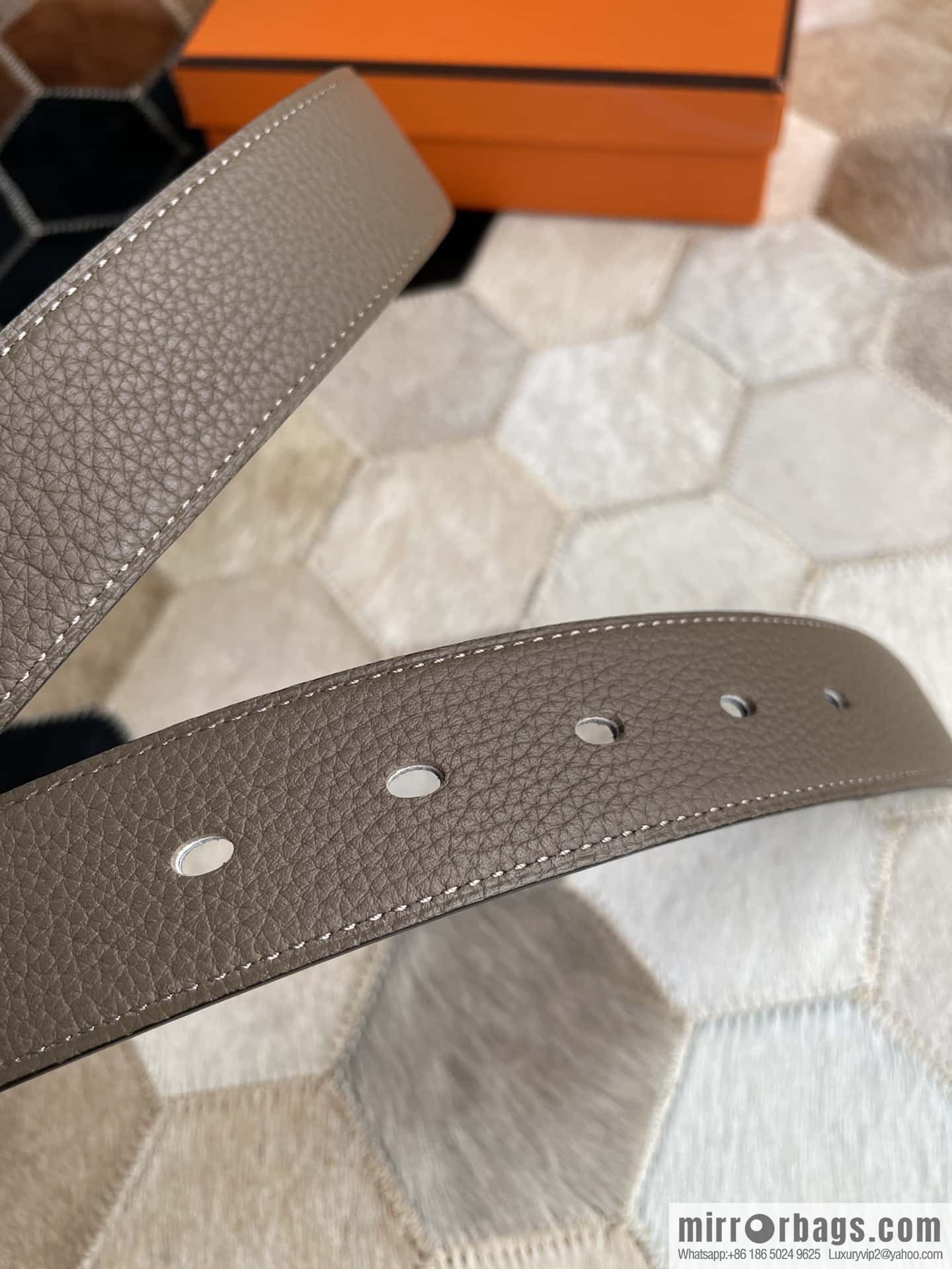 Hermes Nathan 32 PVD Double Sided Belt Belt