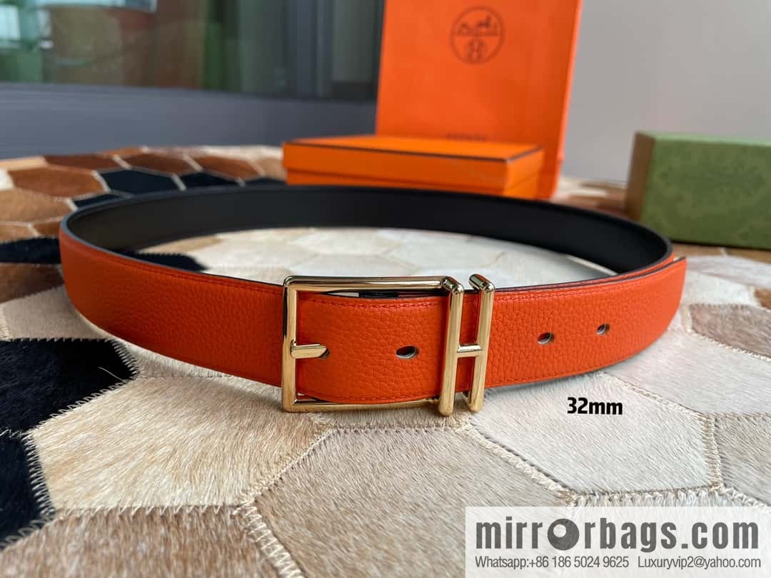 Hermes Nathan 32 PVD Double Sided Belt Belt