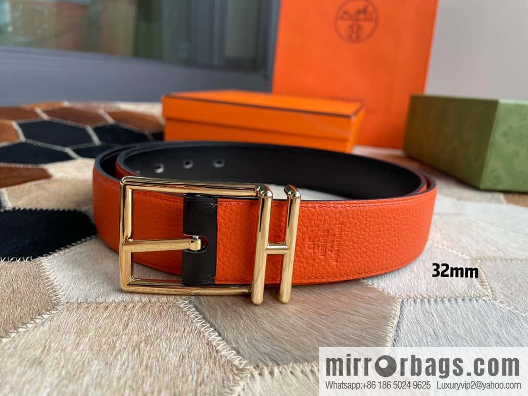 Hermes Nathan 32 PVD Double Sided Belt Belt