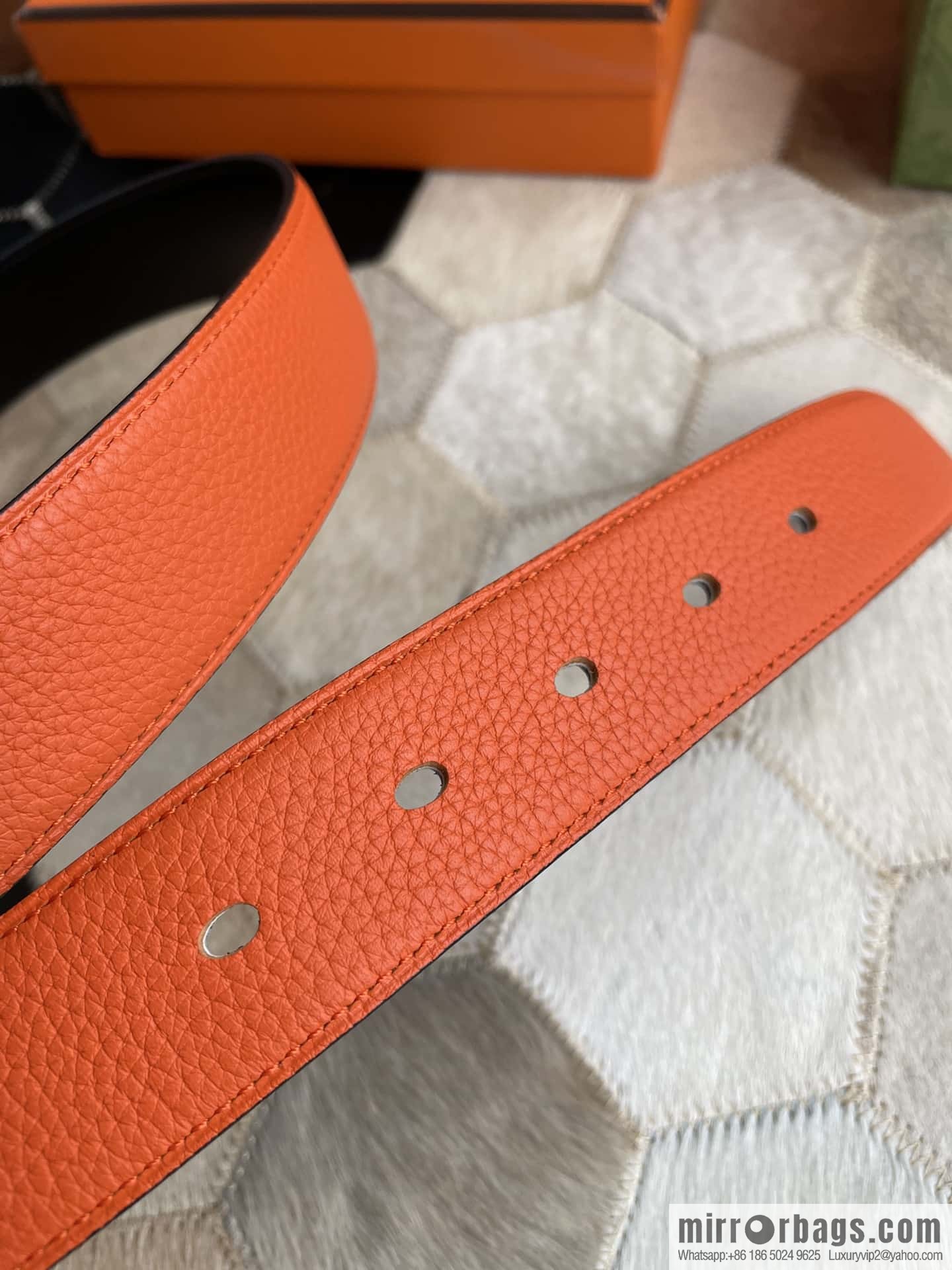 Hermes Nathan 32 PVD Double Sided Belt Belt