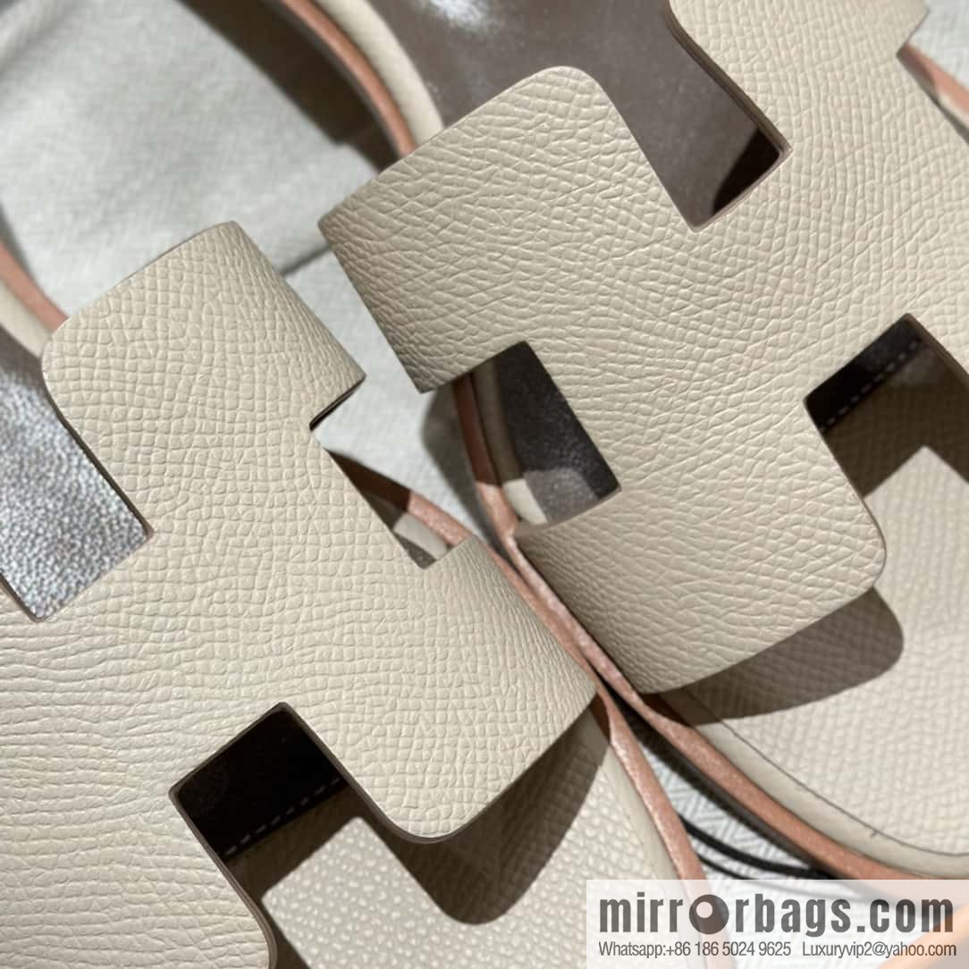 Hermès imported Italian cowhide, new small sandals