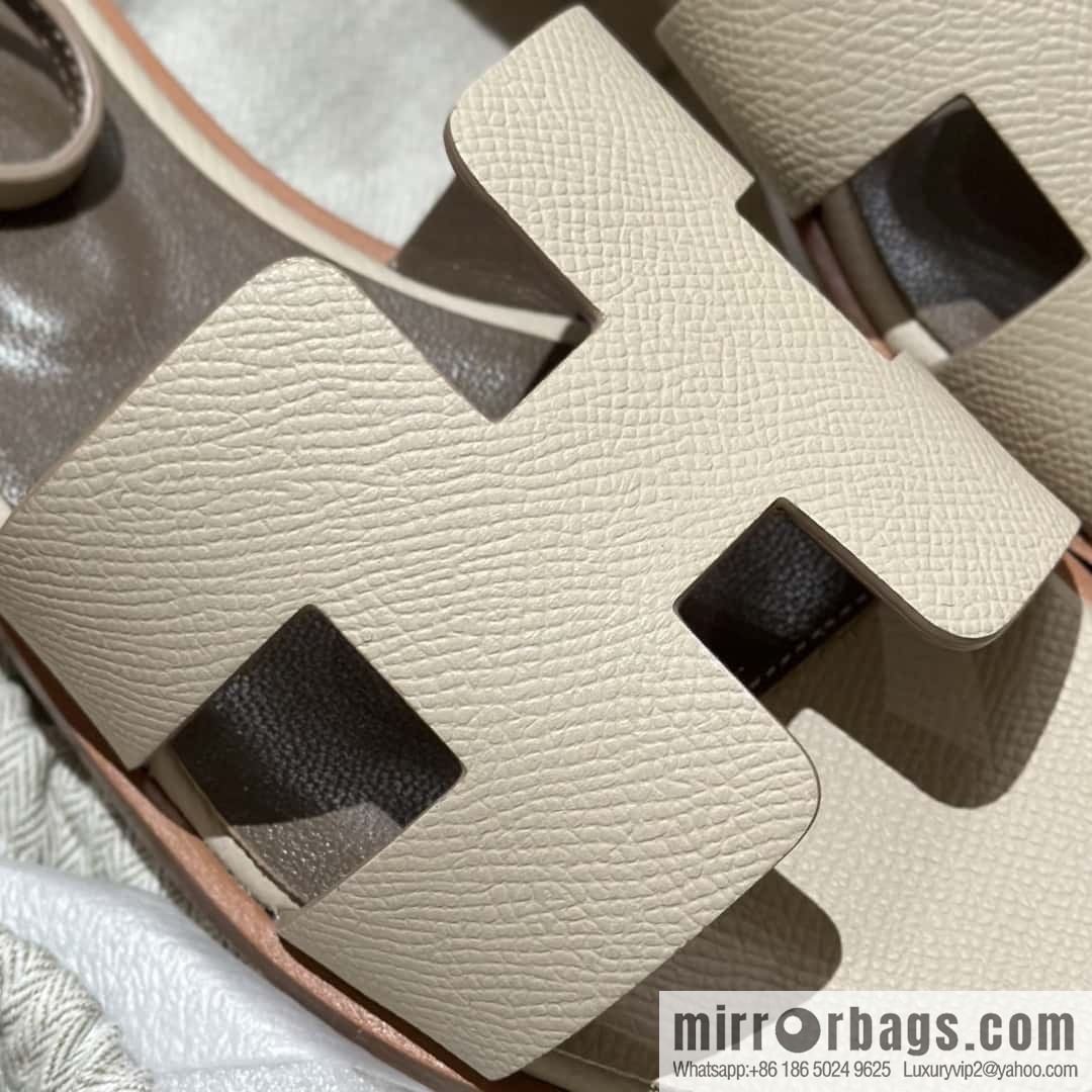Hermès imported Italian cowhide, new small sandals