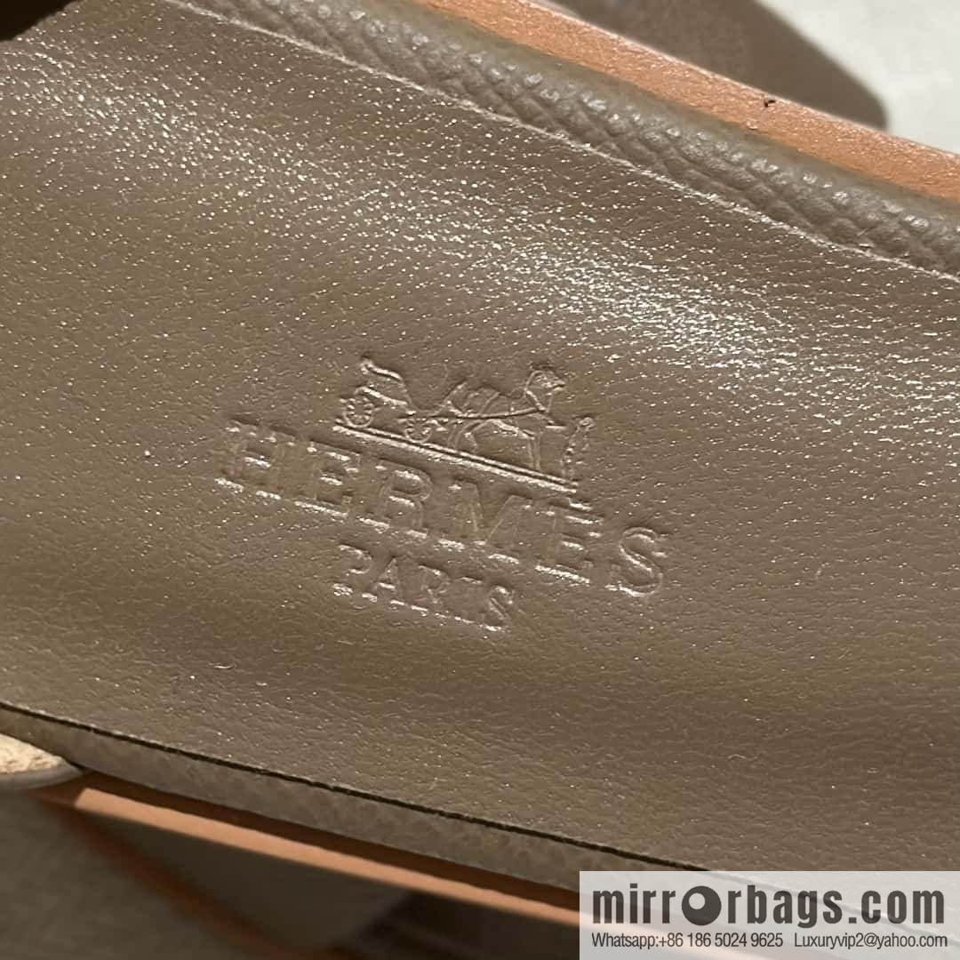 Hermès imported Italian cowhide, new small sandals