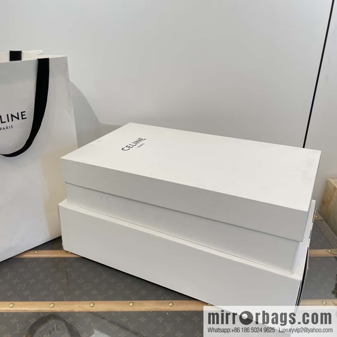 CELINE autumn and winter mid-tube thick-soled knight locomotive boots
