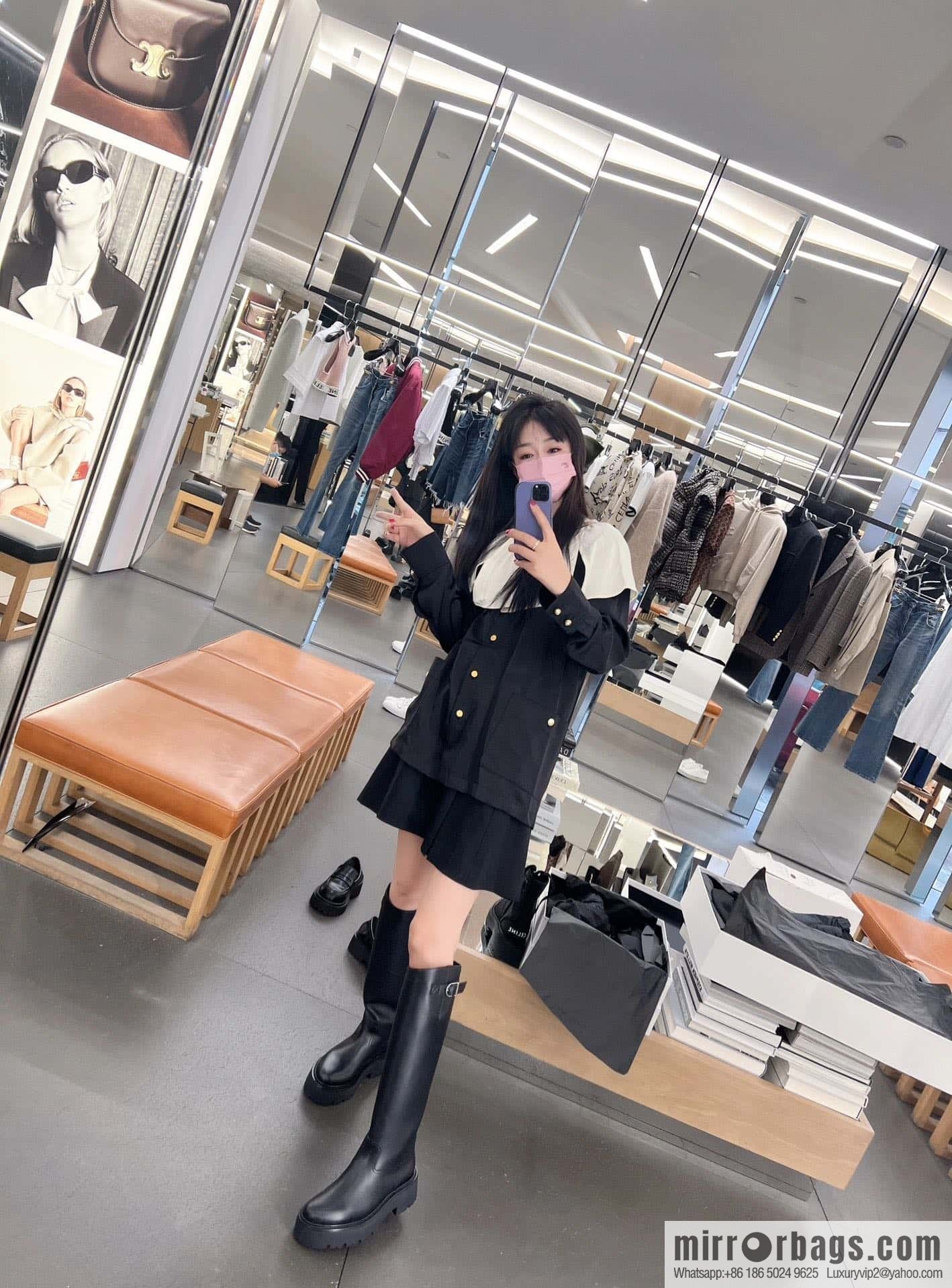 CELINE Autumn/Winter Platform Long Knight Boots
