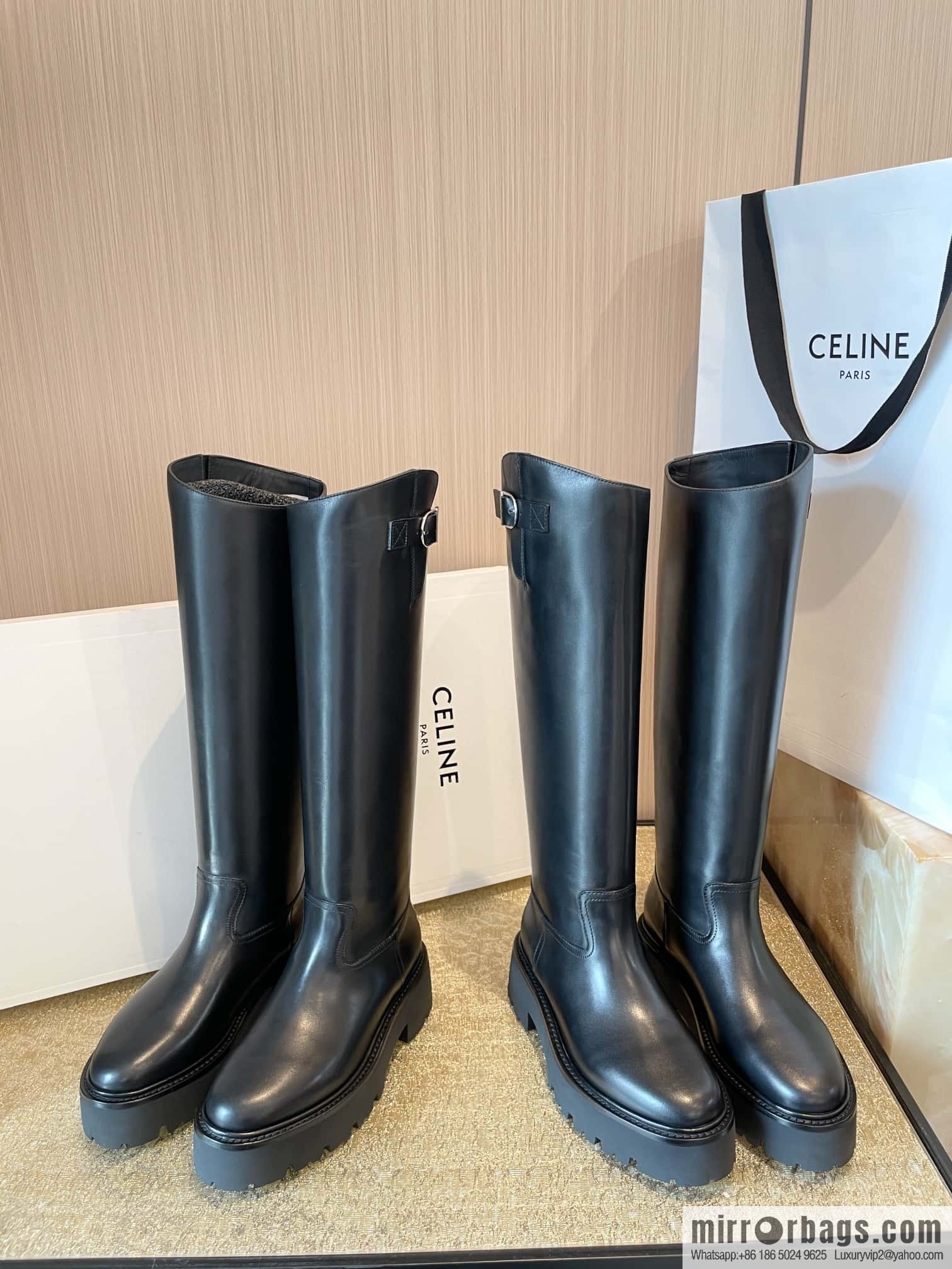 CELINE Autumn/Winter Platform Long Knight Boots