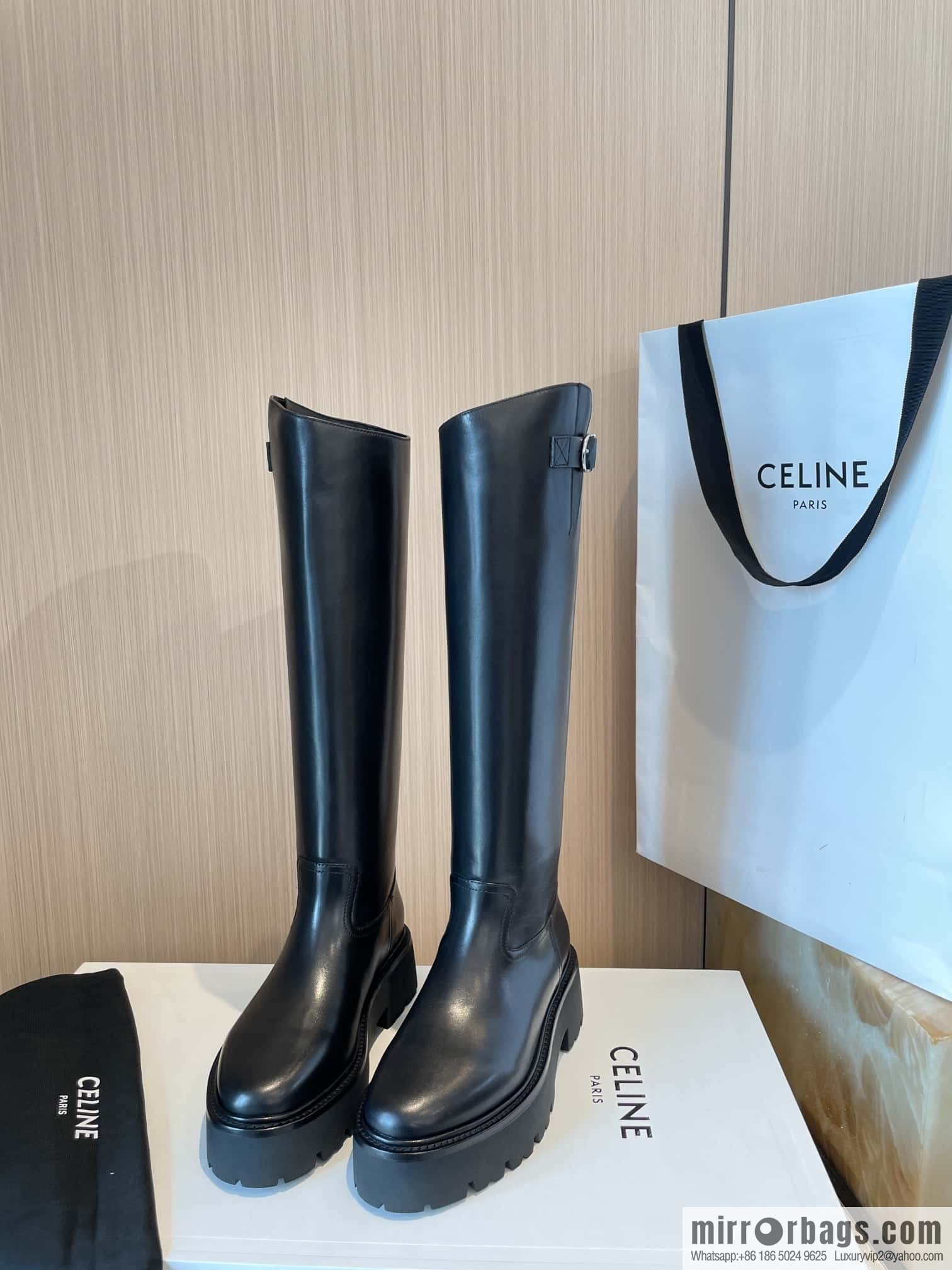 CELINE Autumn/Winter Platform Long Knight Boots