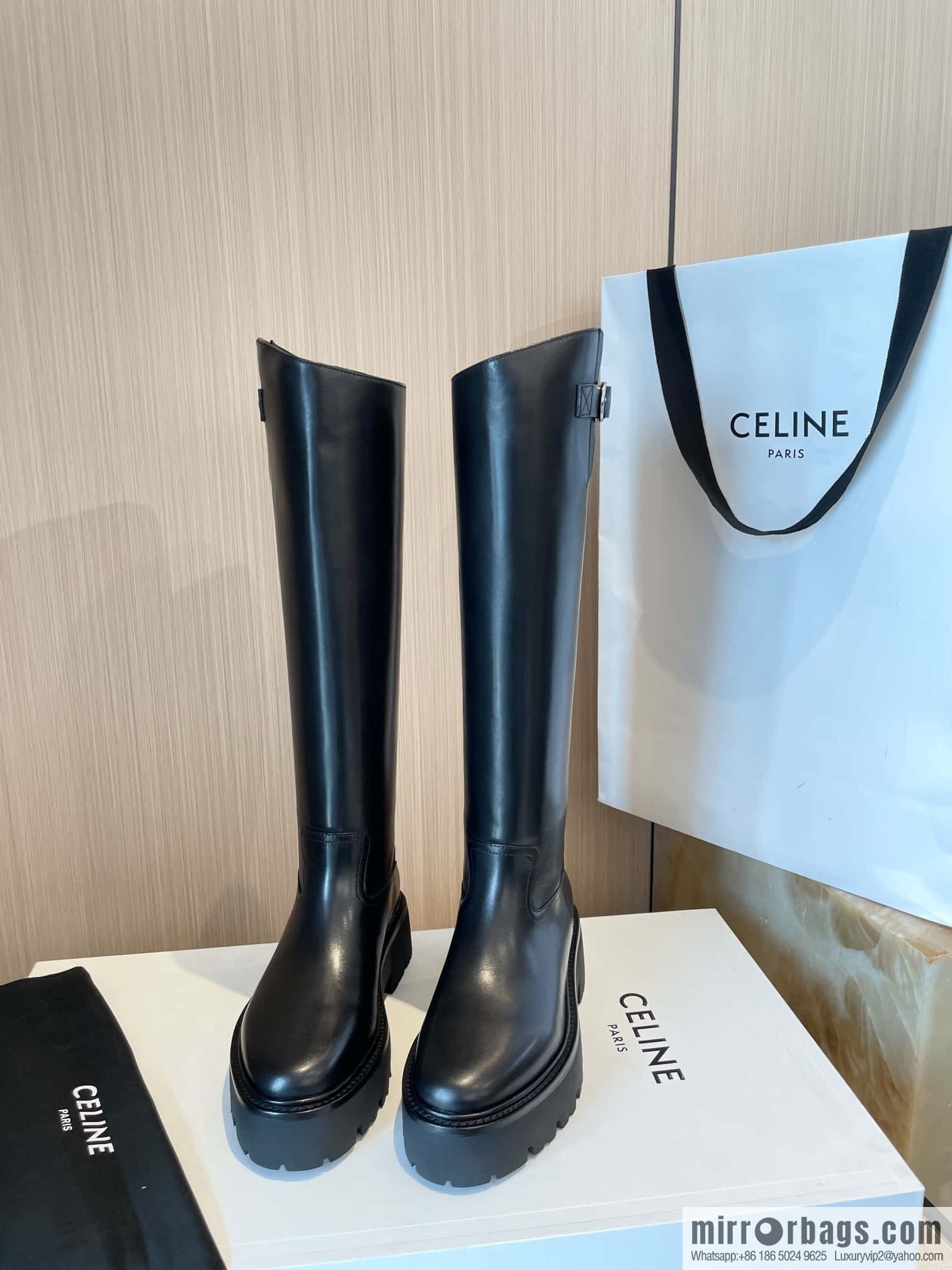 CELINE Autumn/Winter Platform Long Knight Boots