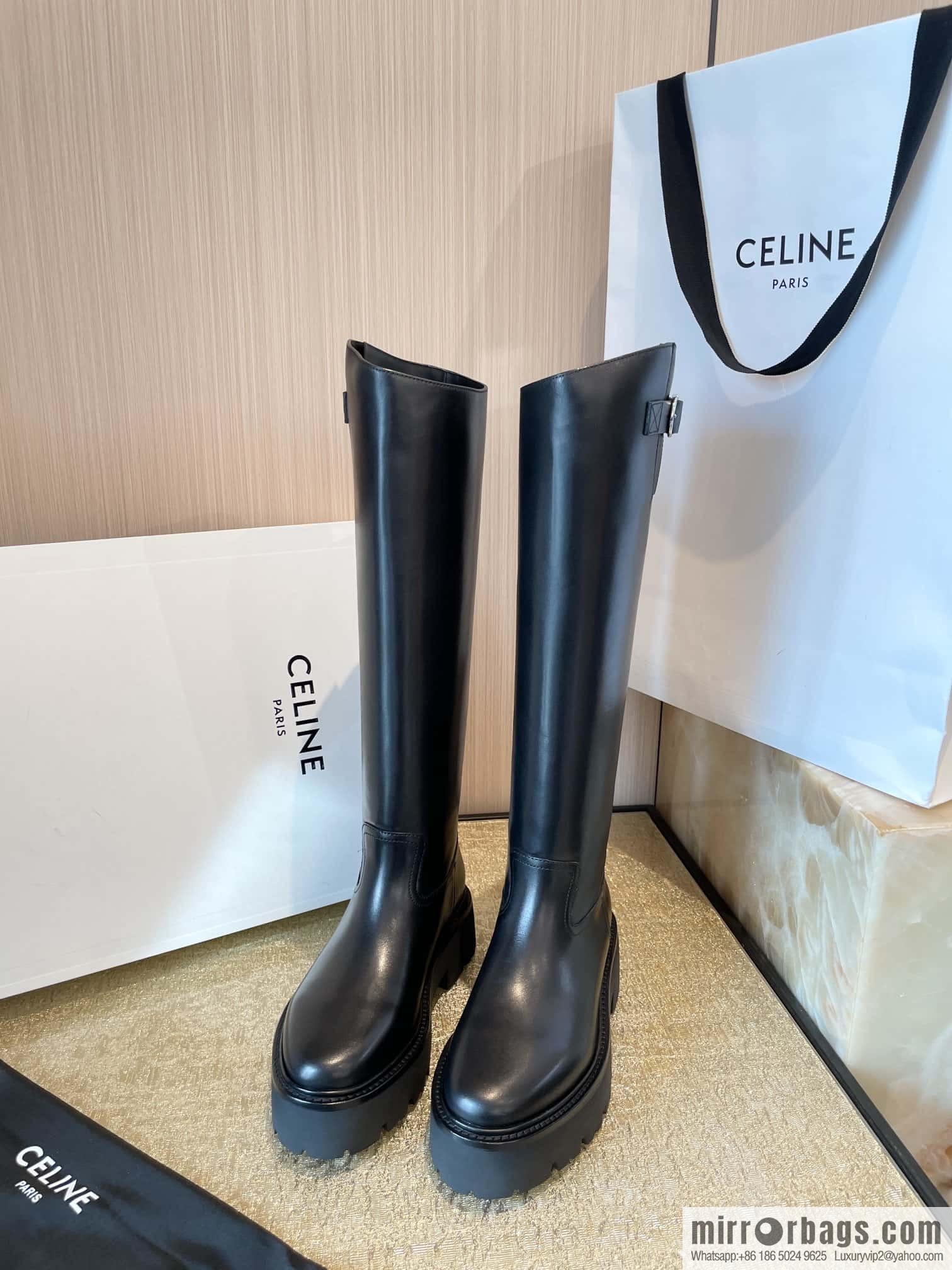 CELINE Autumn/Winter Platform Long Knight Boots