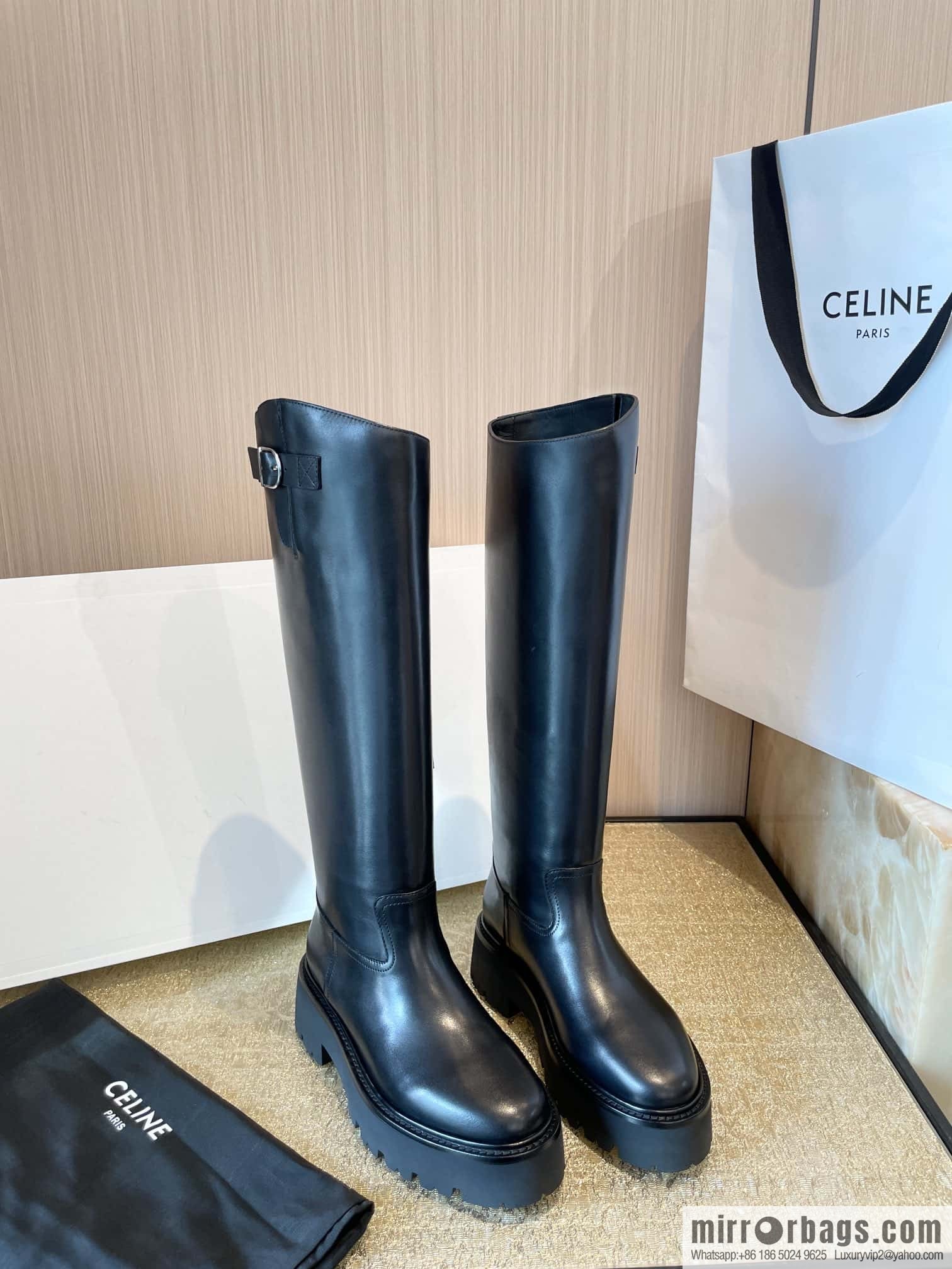 CELINE Autumn/Winter Platform Long Knight Boots