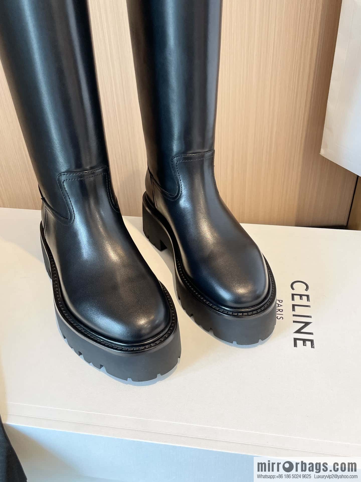 CELINE Autumn/Winter Platform Long Knight Boots