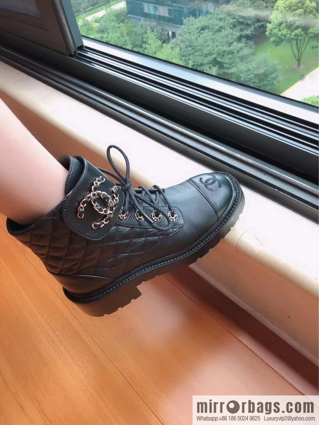 CHANEL Xiaoxiang autumn and winter classic diamond Martin boots