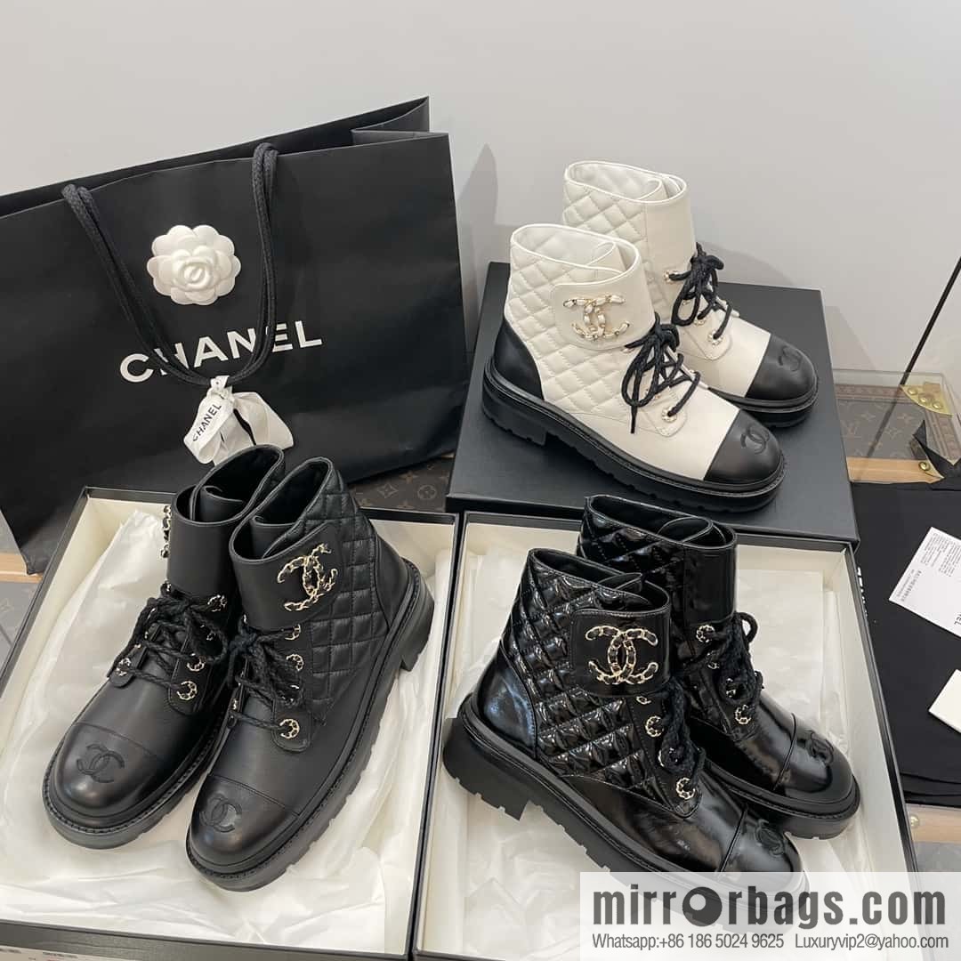 CHANEL Xiaoxiang autumn and winter classic diamond Martin boots
