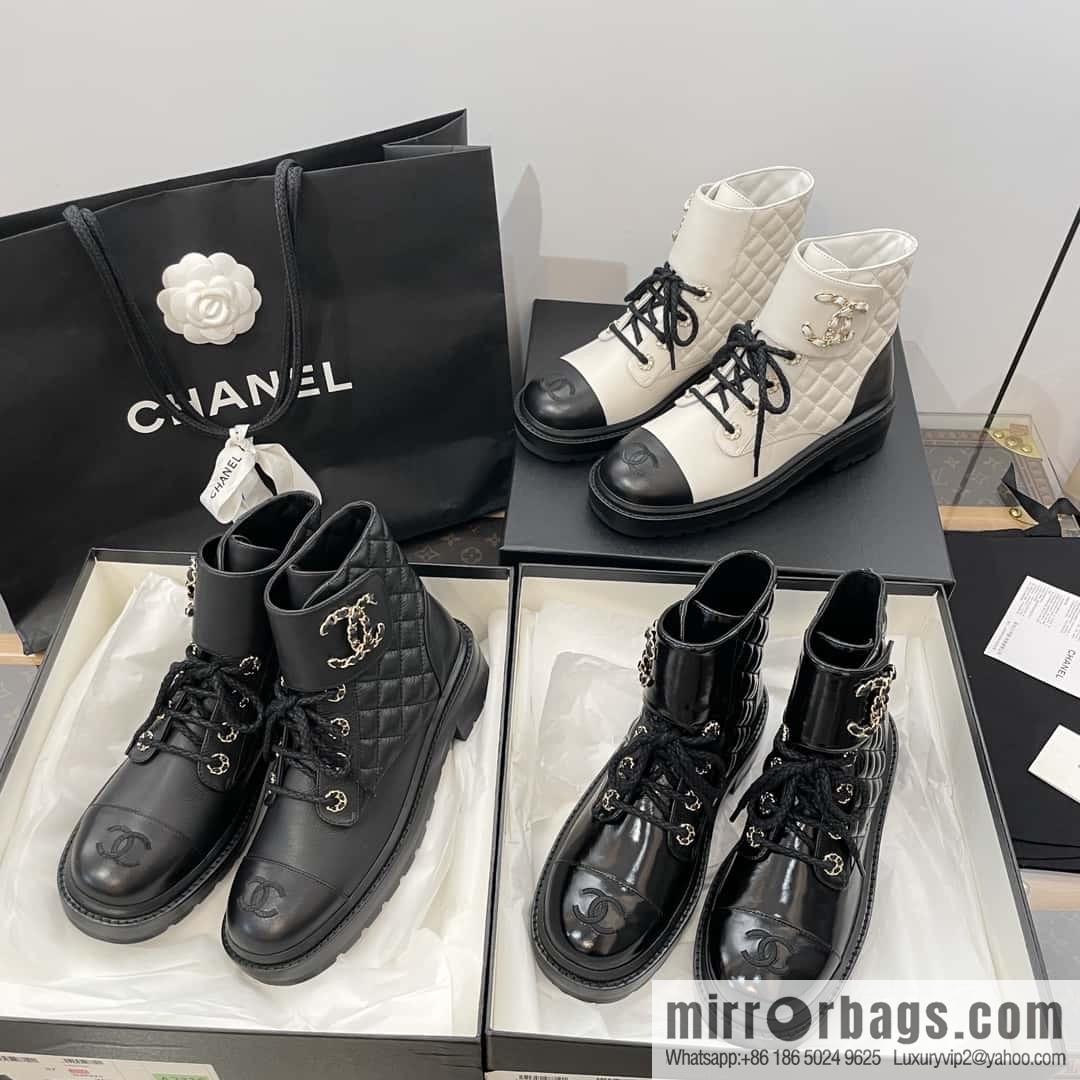 CHANEL Xiaoxiang autumn and winter classic diamond Martin boots
