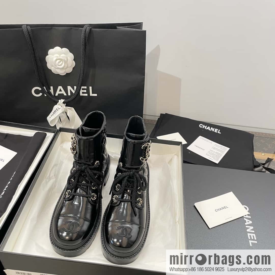 CHANEL Xiaoxiang autumn and winter classic diamond Martin boots