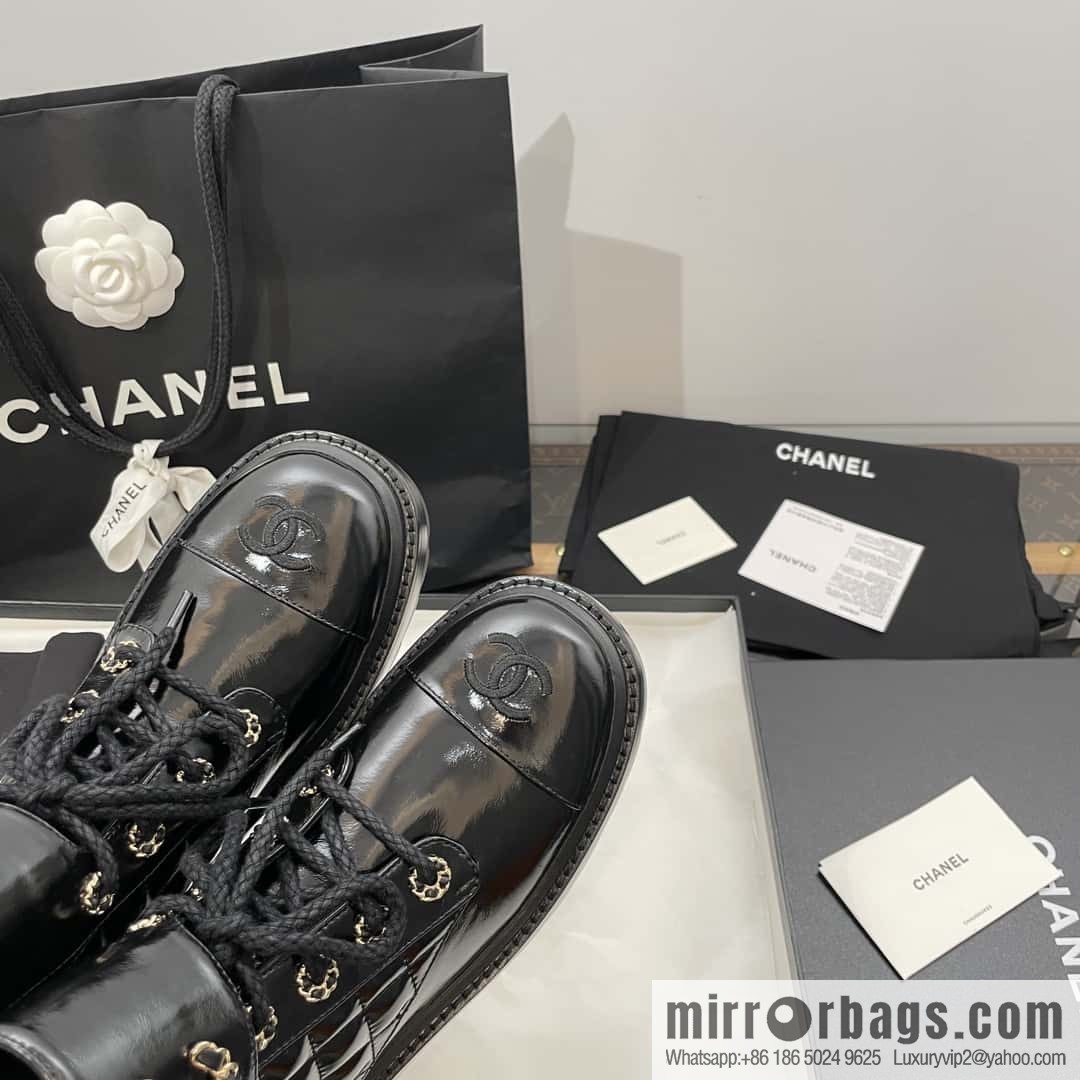CHANEL Xiaoxiang autumn and winter classic diamond Martin boots