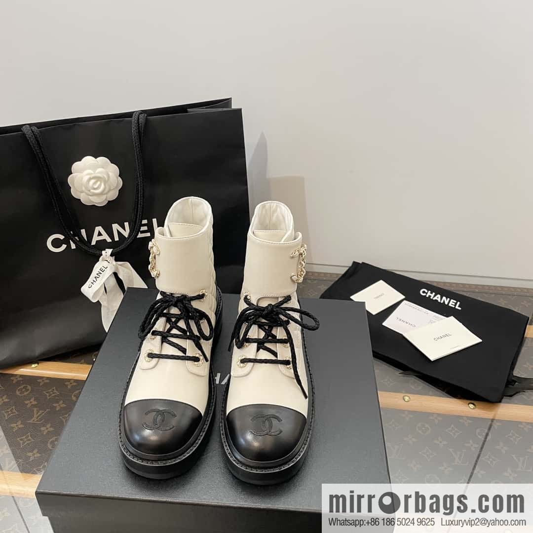 CHANEL Xiaoxiang autumn and winter classic diamond Martin boots