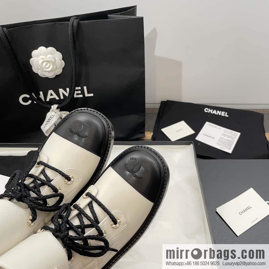 CHANEL Xiaoxiang autumn and winter classic diamond Martin boots
