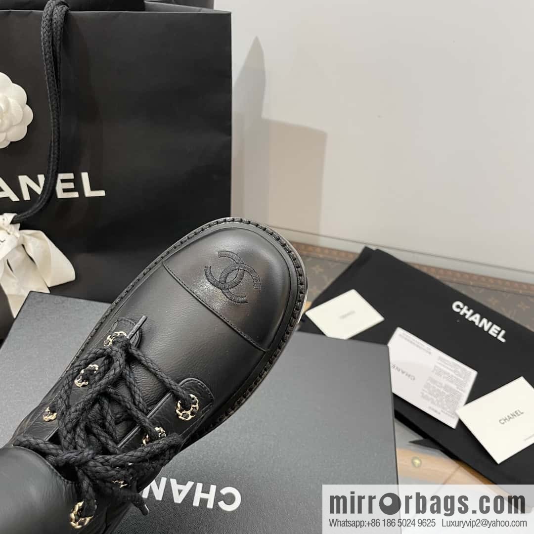 CHANEL Xiaoxiang autumn and winter classic diamond Martin boots