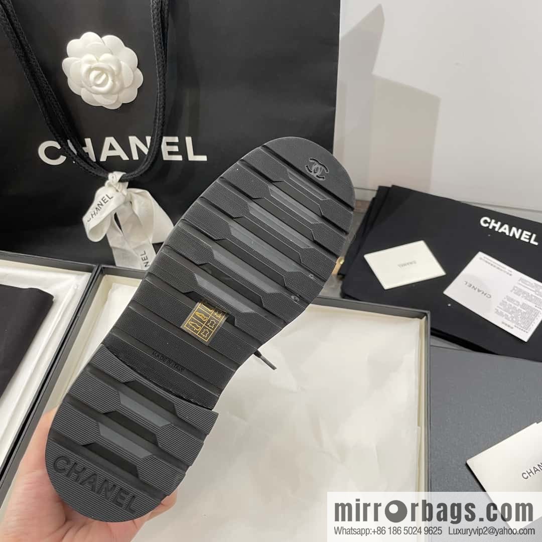 CHANEL Xiaoxiang autumn and winter classic diamond Martin boots