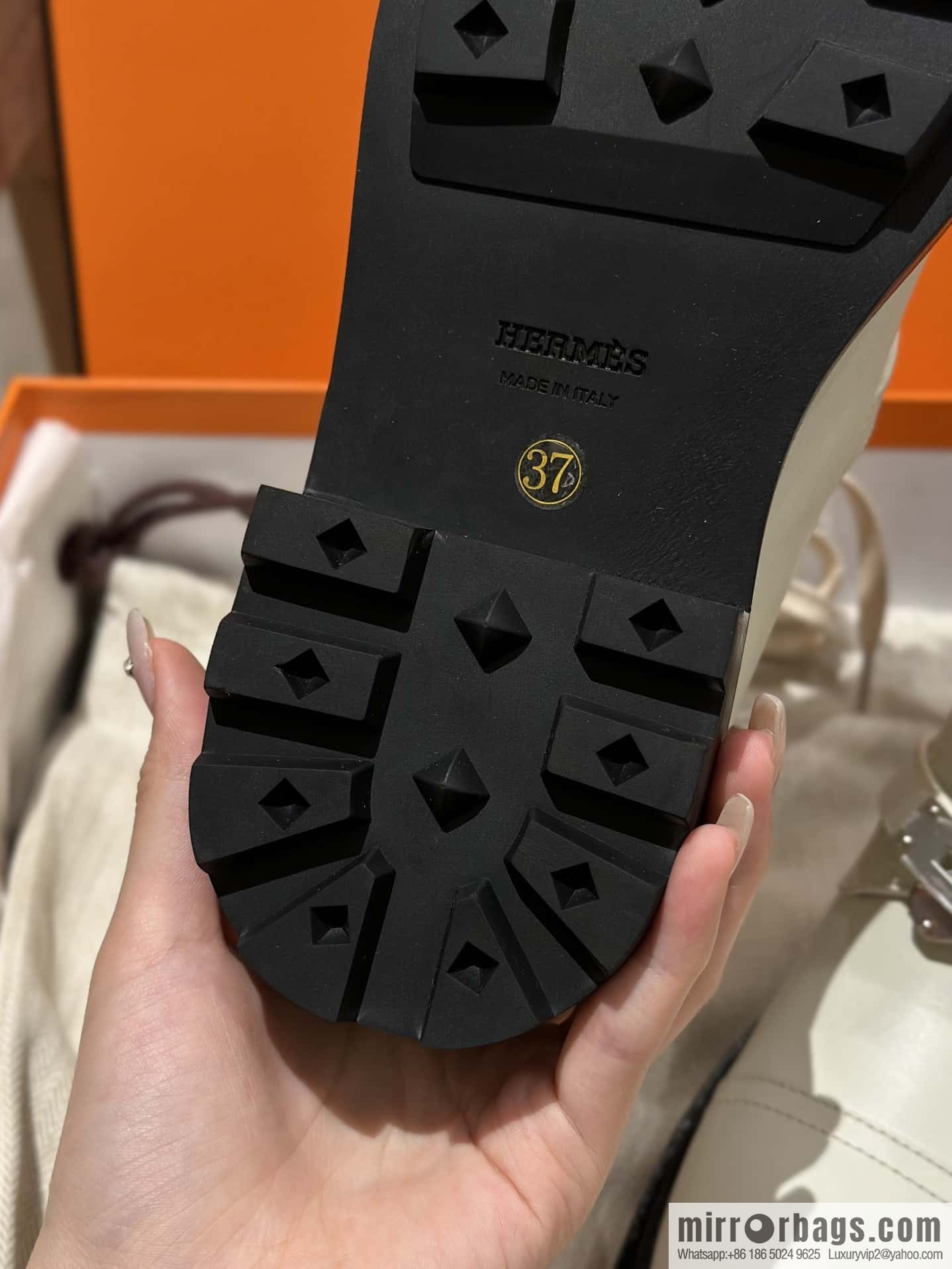 Hermès Calfskin Kelly Martin Boots