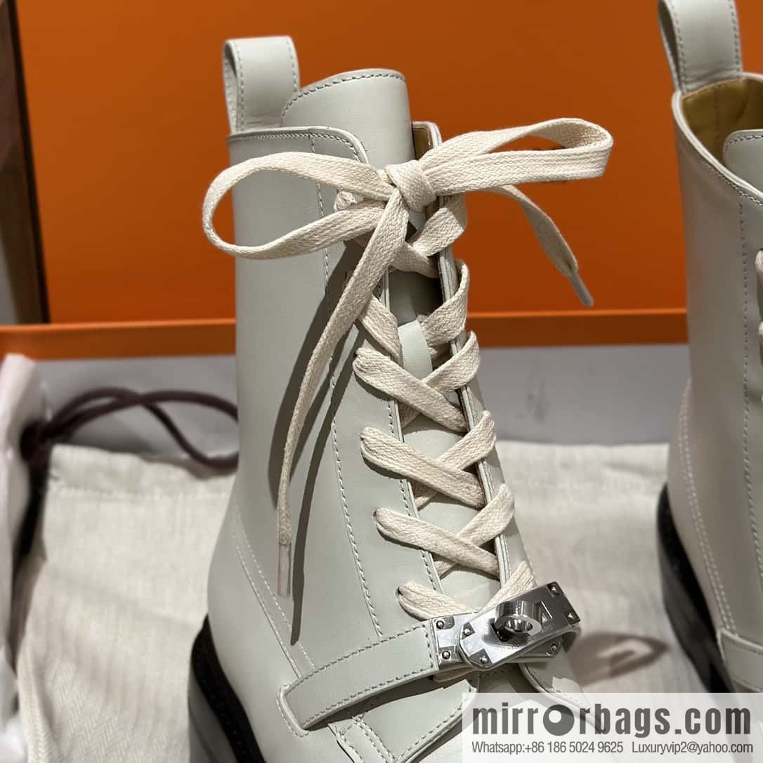 Hermès Calfskin Kelly Martin Boots
